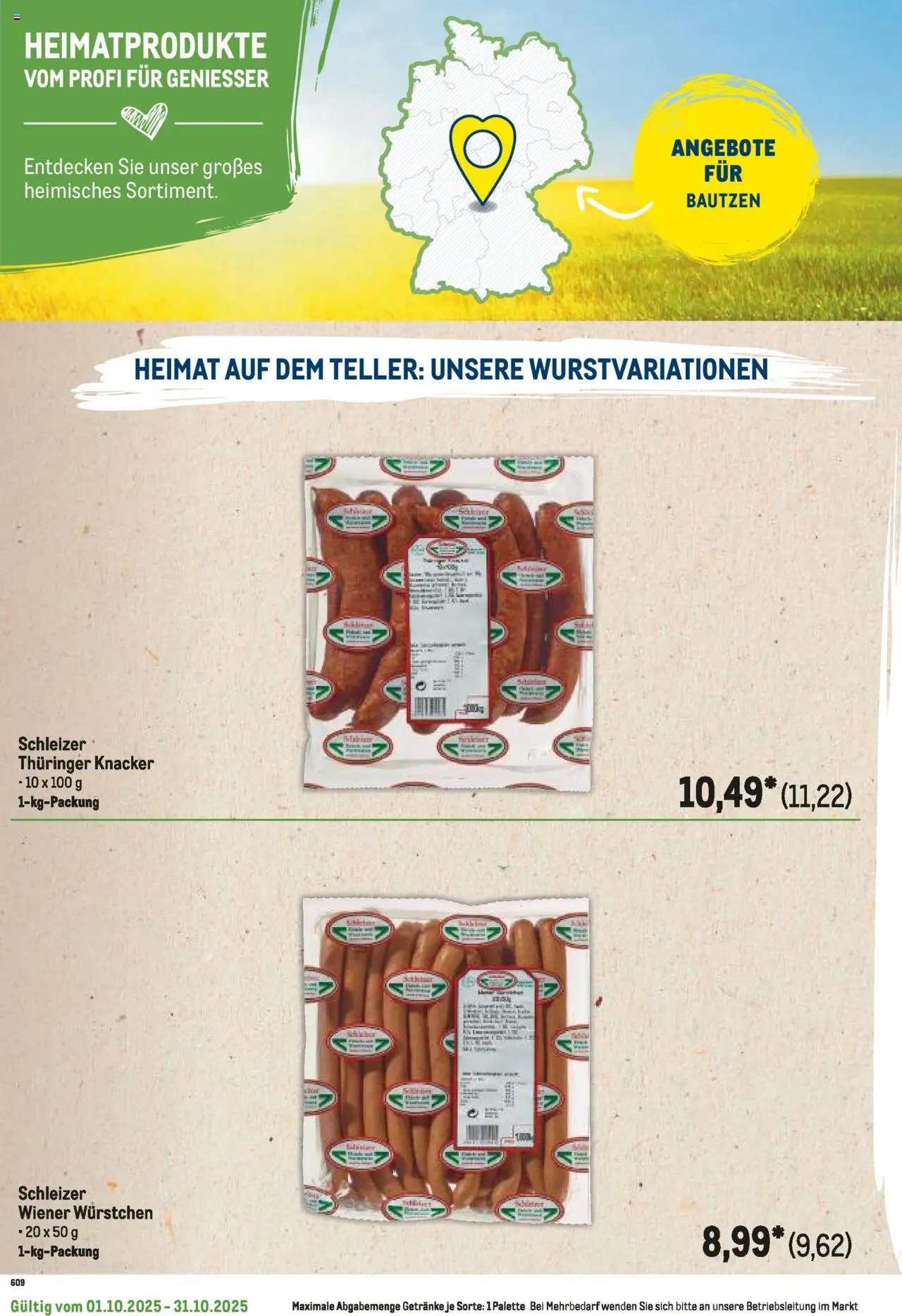 Metro Regionaler Flyer – gültig ab 01.10.2025 | Seite: 120 | Produkte: Wiener wurstchen