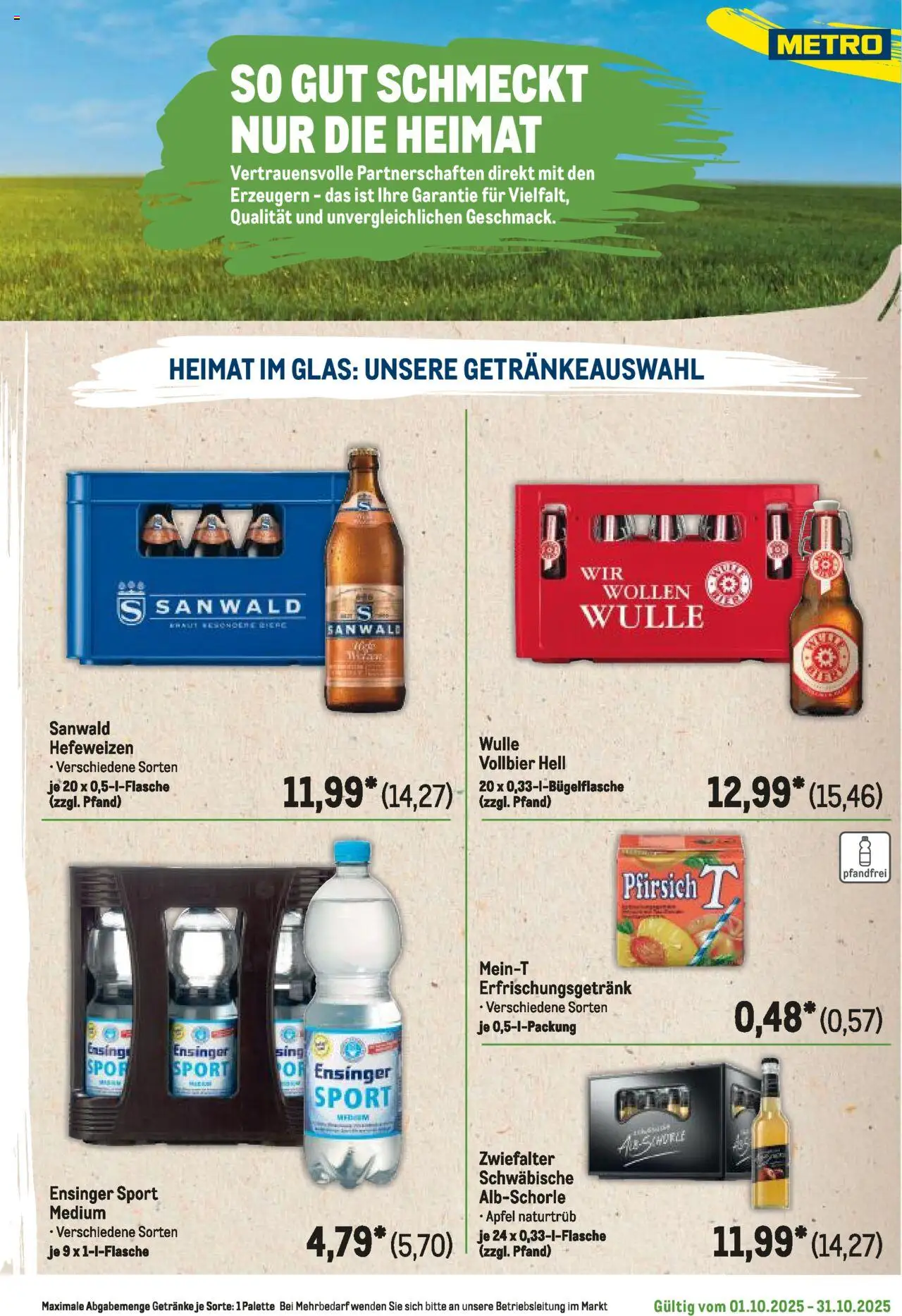 Metro Regionaler Flyer – gültig ab 01.10.2025 | Seite: 127 | Produkte: Äpfel, Pfirsich