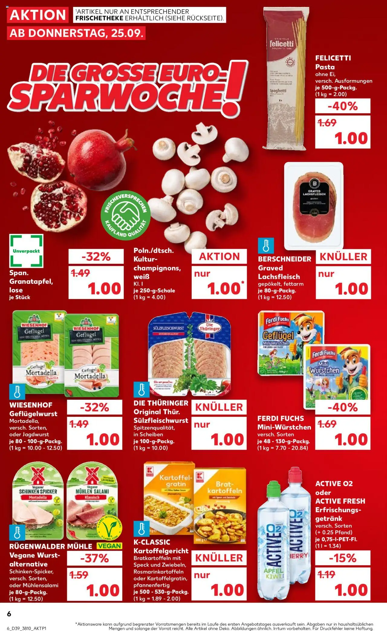 Kaufland prospekt Berlin	 – gültig ab 25.09.2025 | Seite: 6 | Produkte: Kartoffeln, Wurst, Salami, Schinken