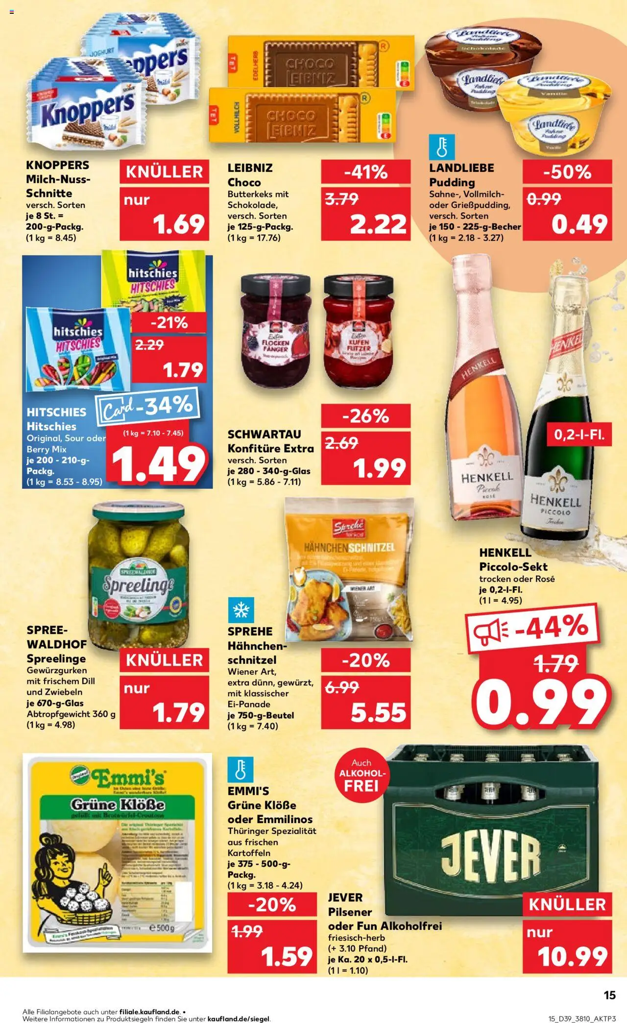 Kaufland prospekt Berlin	 – gültig ab 25.09.2025 | Seite: 15 | Produkte: Schnitzel, Kartoffeln, Knoppers, Dill