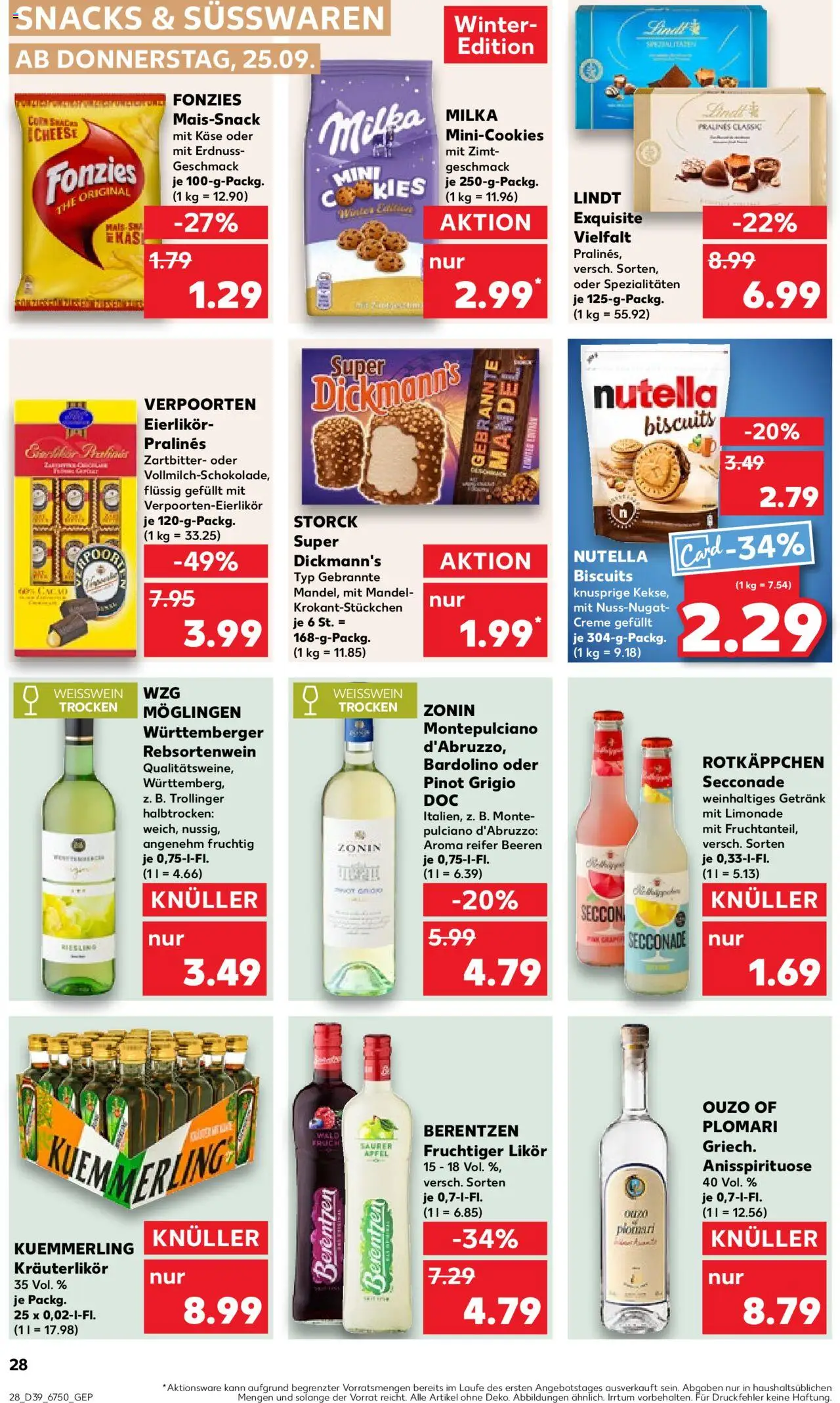 Kaufland prospekt Berlin	 – gültig ab 25.09.2025 | Seite: 28 | Produkte: Käse, Äpfel, Creme, Kekse