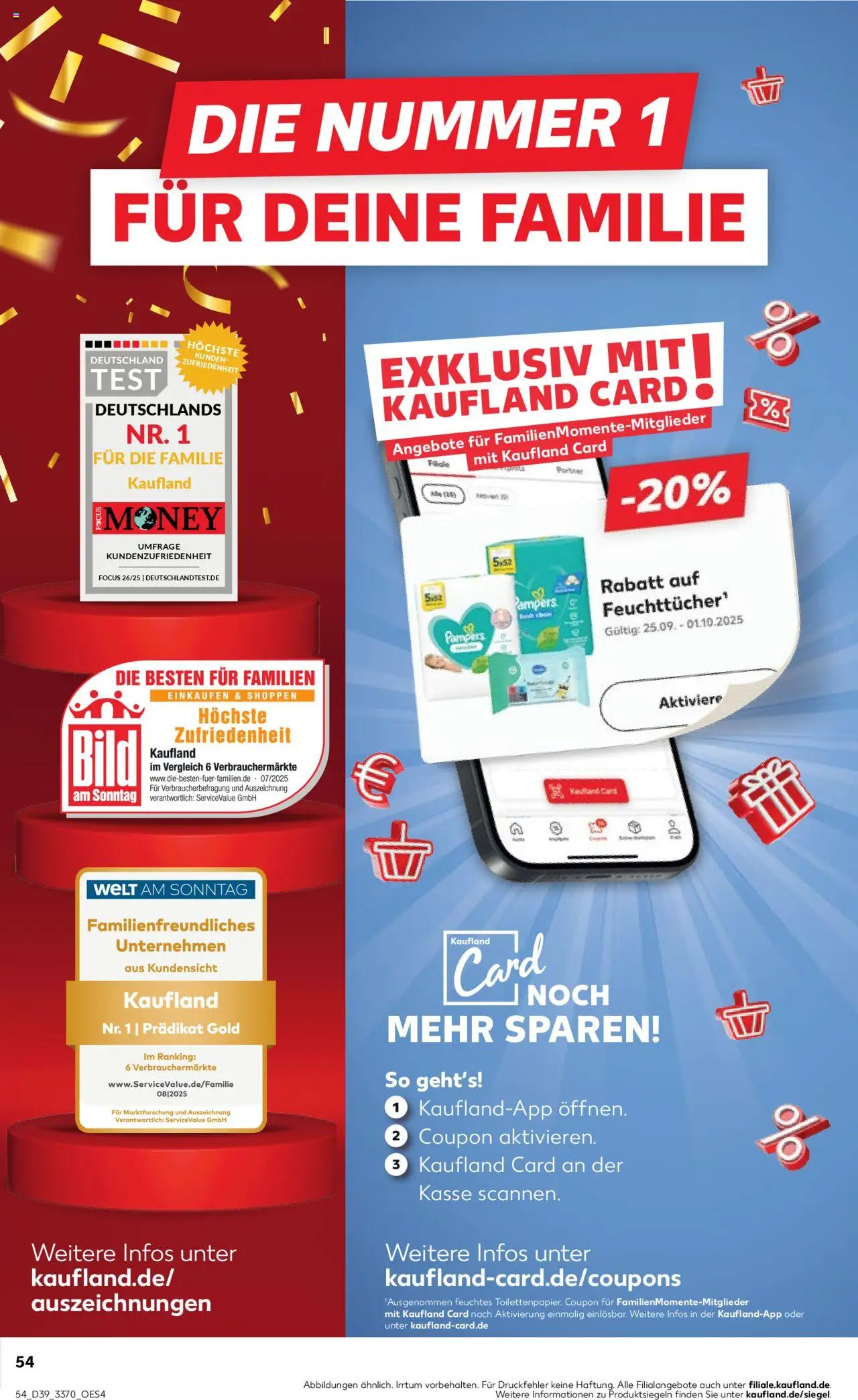 Kaufland prospekt Berlin	 – gültig ab 25.09.2025 | Seite: 54 | Produkte: Pampers