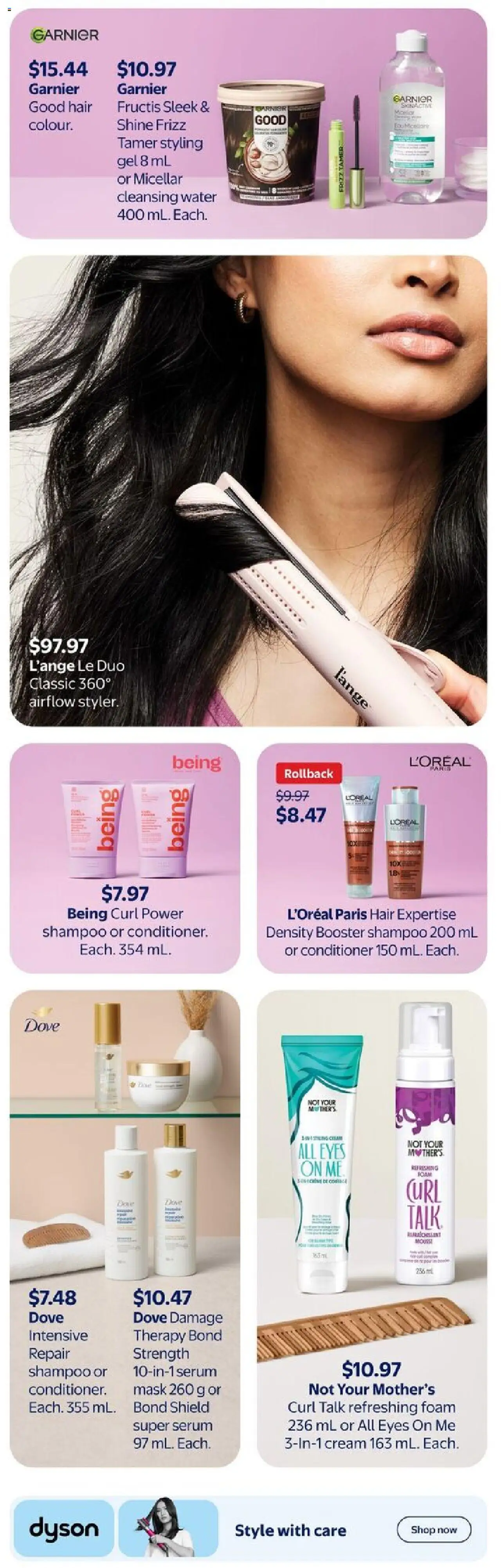 Walmart flyer valid from 25.09.2025 | Page: 13 | Products: Cream, Shampoo, Conditioner, Mask
