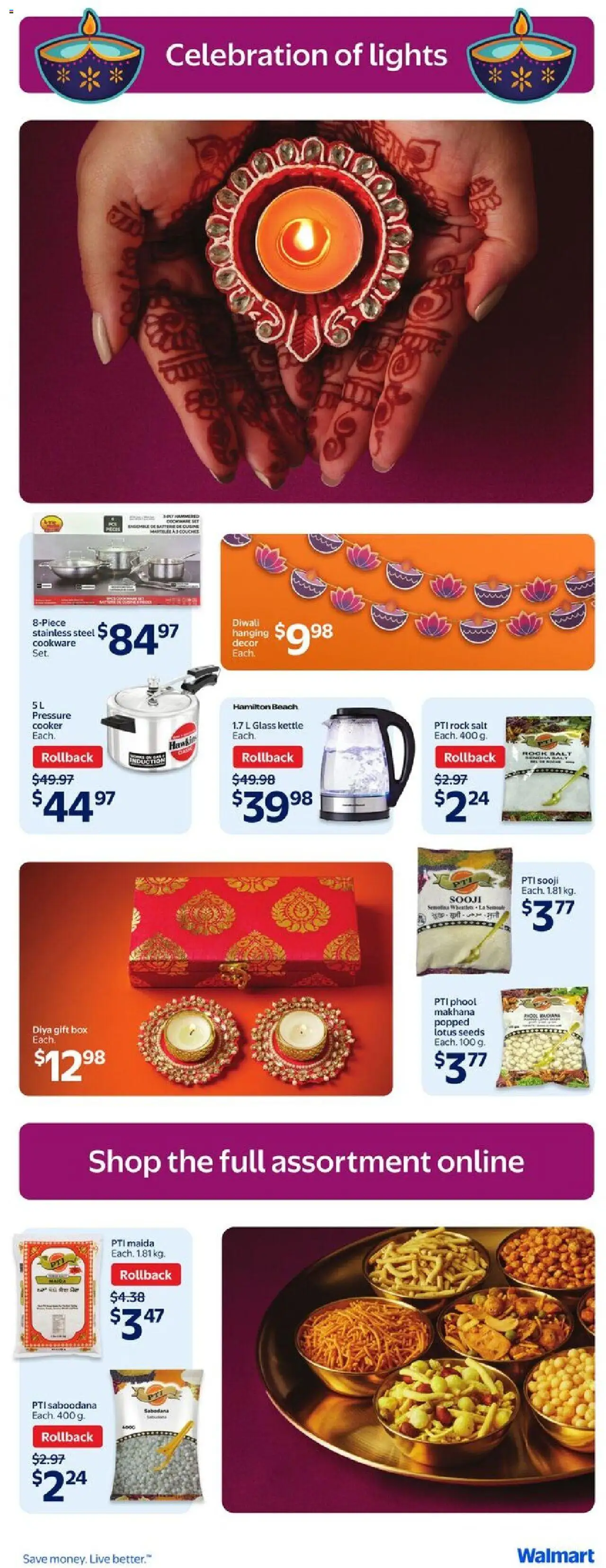Walmart flyer valid from 25.09.2025 | Page: 9 | Products: Kettle, Cooker, Box