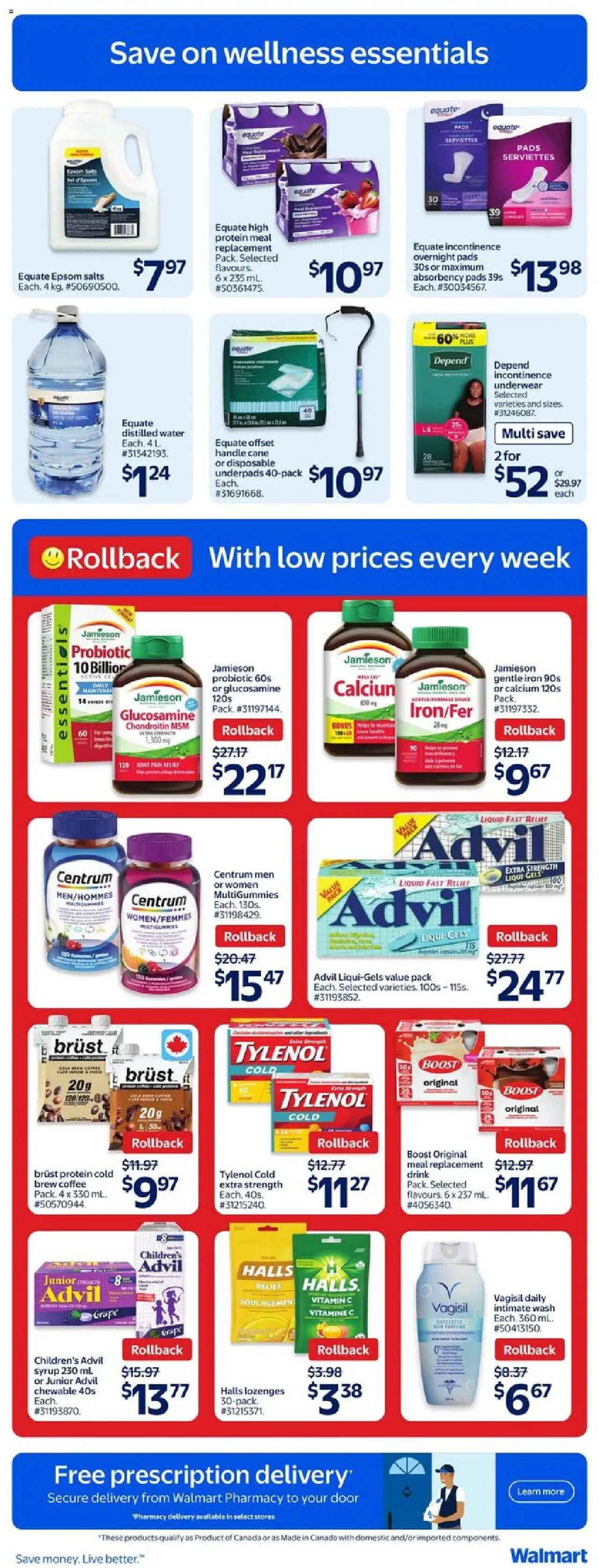 Walmart flyer valid from 25.09.2025 | Page: 23 | Products: Iron, Coffee, Underwear