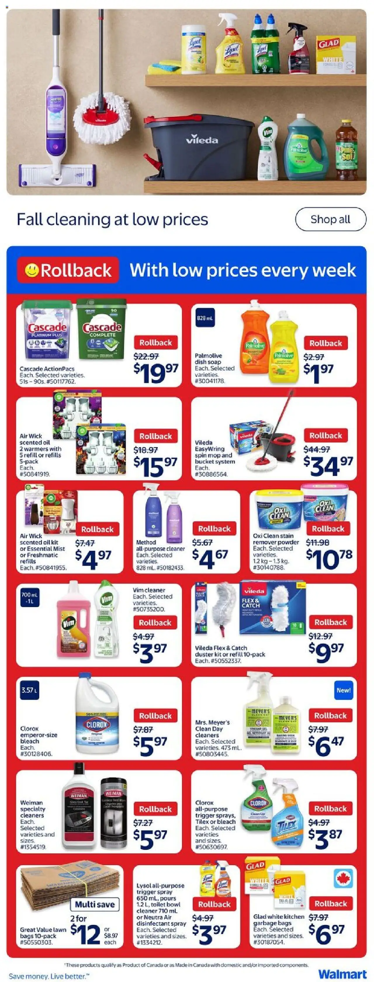 Walmart flyer valid from 25.09.2025 | Page: 25 | Products: Powder, Soap, Oil