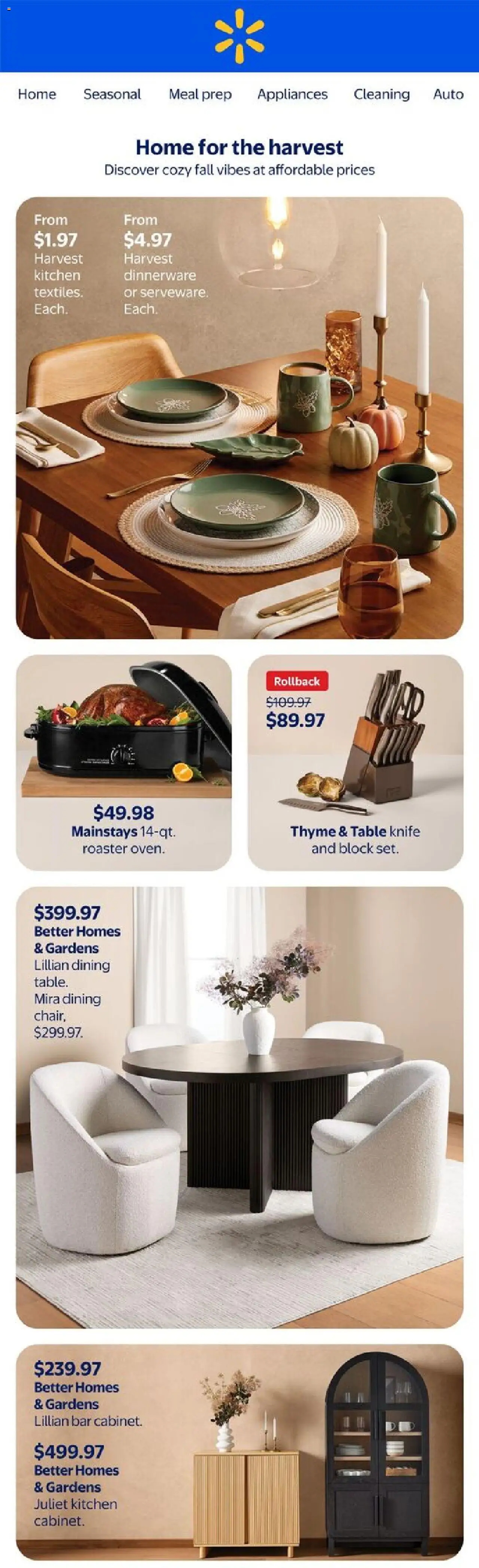 Walmart flyer valid from 25.09.2025 | Page: 1 | Products: Table