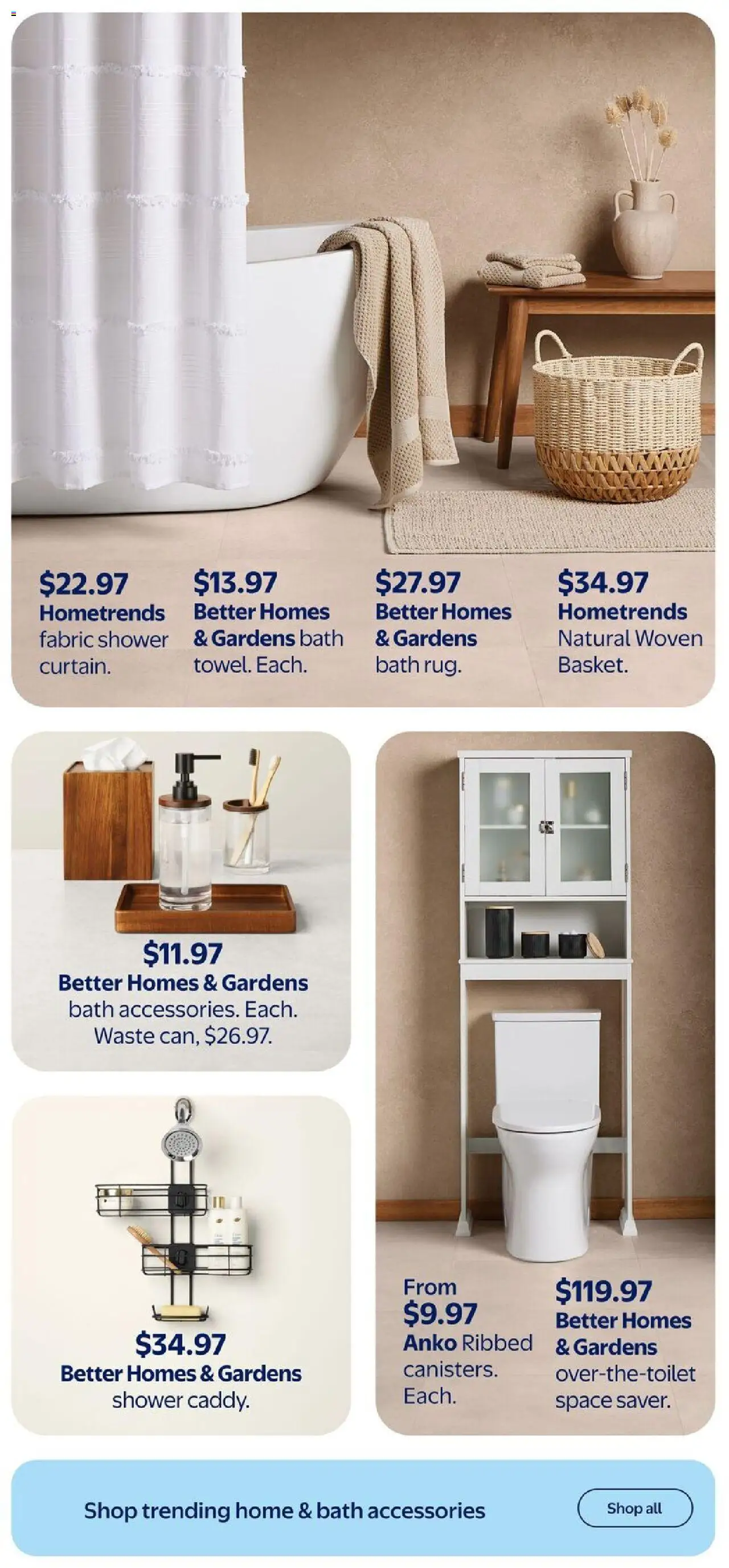 Walmart flyer valid from 25.09.2025 | Page: 4 | Products: Bath, Shower