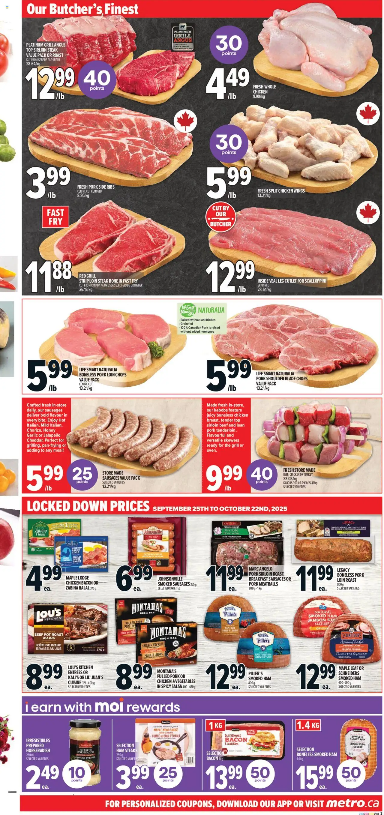 Metro flyer valid from 25.09.2025 | Page: 8 | Products: Grill, Cheese, Ham, Chicken