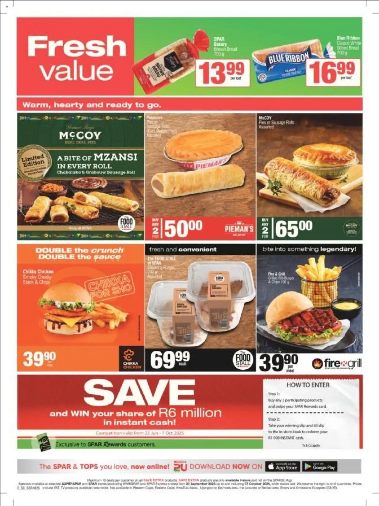 New Spar catalogue – valid from 23.09.2025 | Page: 6 | Products: Grill, Bakery, TV, Sausage
