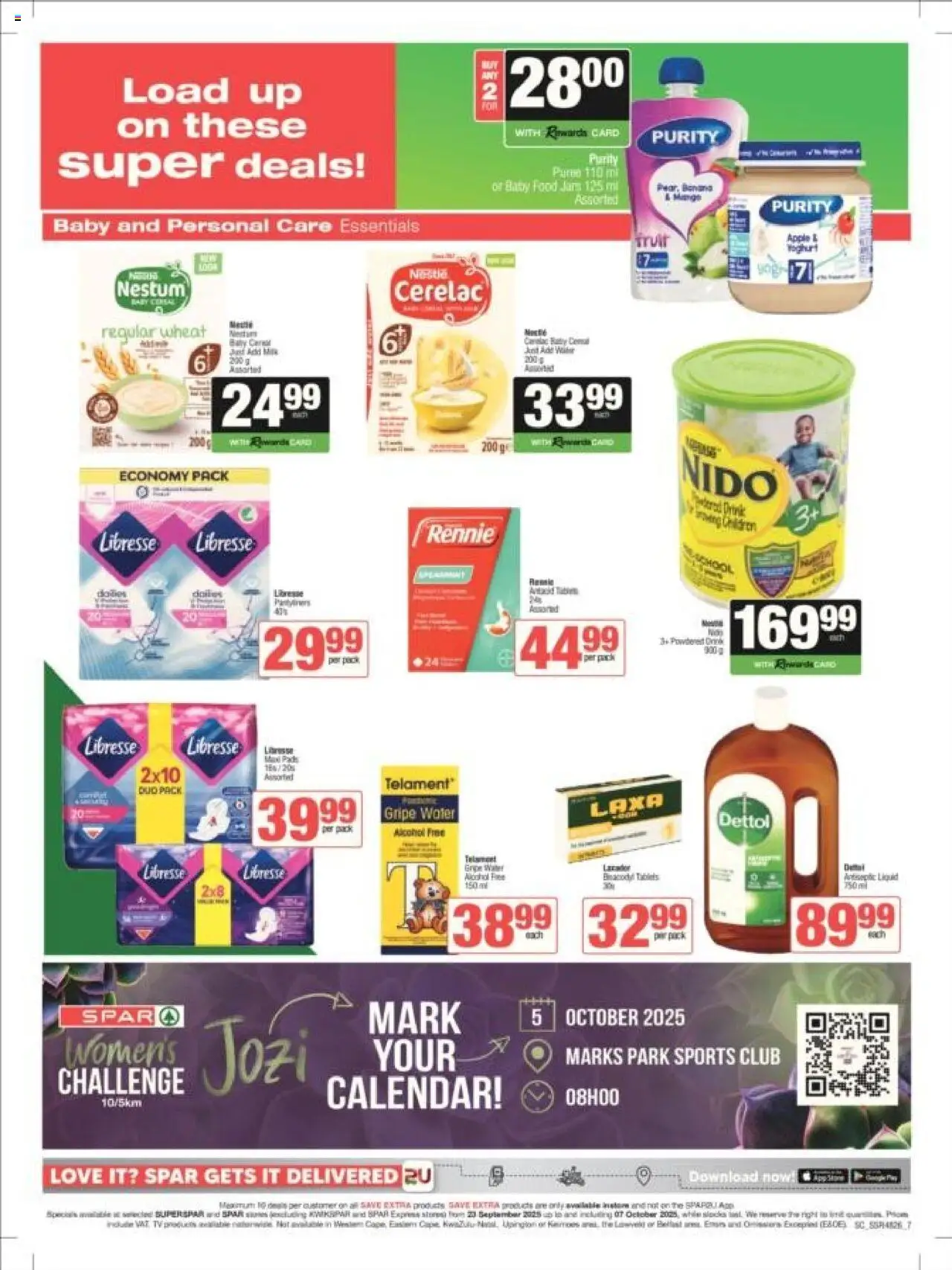 New Spar catalogue – valid from 23.09.2025 | Page: 12 | Products: Yoghurt, TV, Baby food, Water