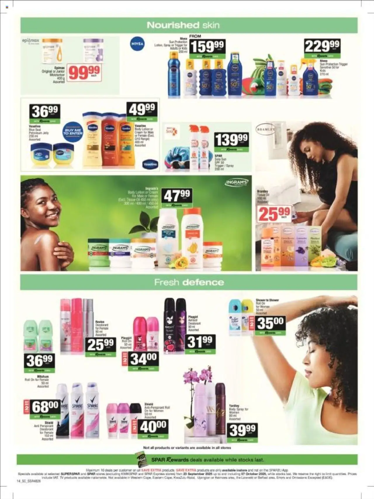 New Spar catalogue – valid from 23.09.2025 | Page: 17 | Products: TV, Body spray, Deodorant