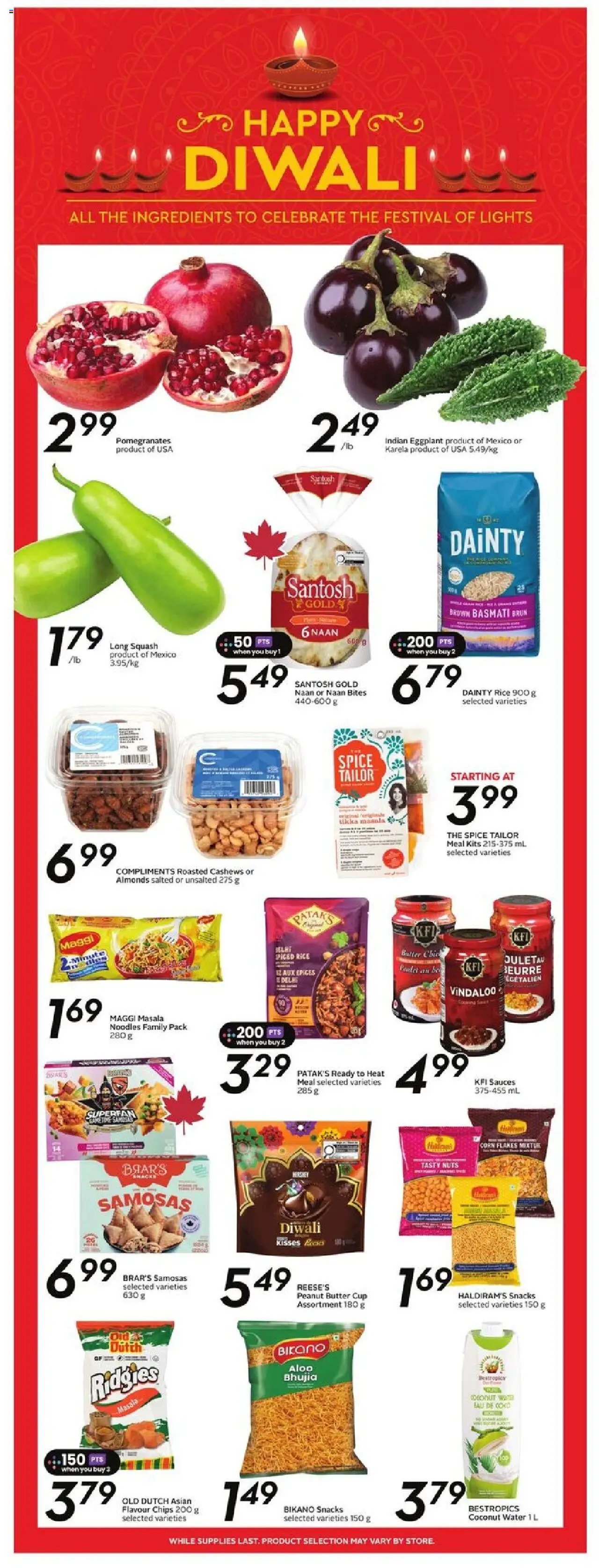 Sobeys flyer valid from 25.09.2025 | Page: 15 | Products: Rice, Noodles, Nuts, Flakes