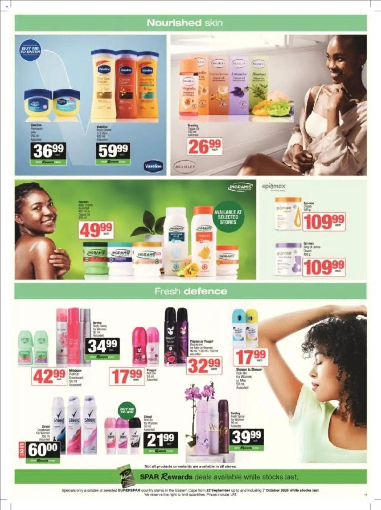 New Spar catalogue – valid from 23.09.2025 | Page: 1 | Products: Shower, Deodorant