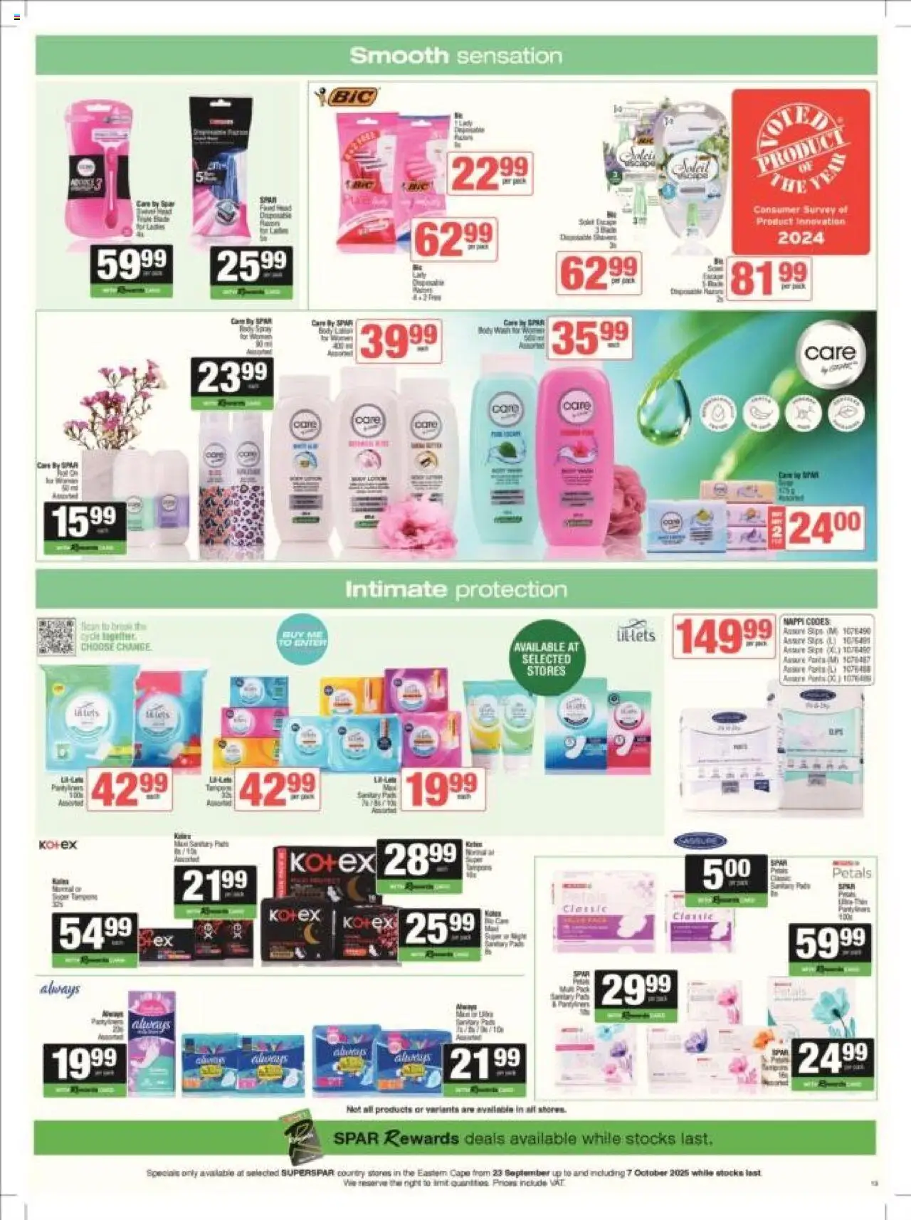 New Spar catalogue – valid from 23.09.2025 | Page: 3 | Products: Body wash