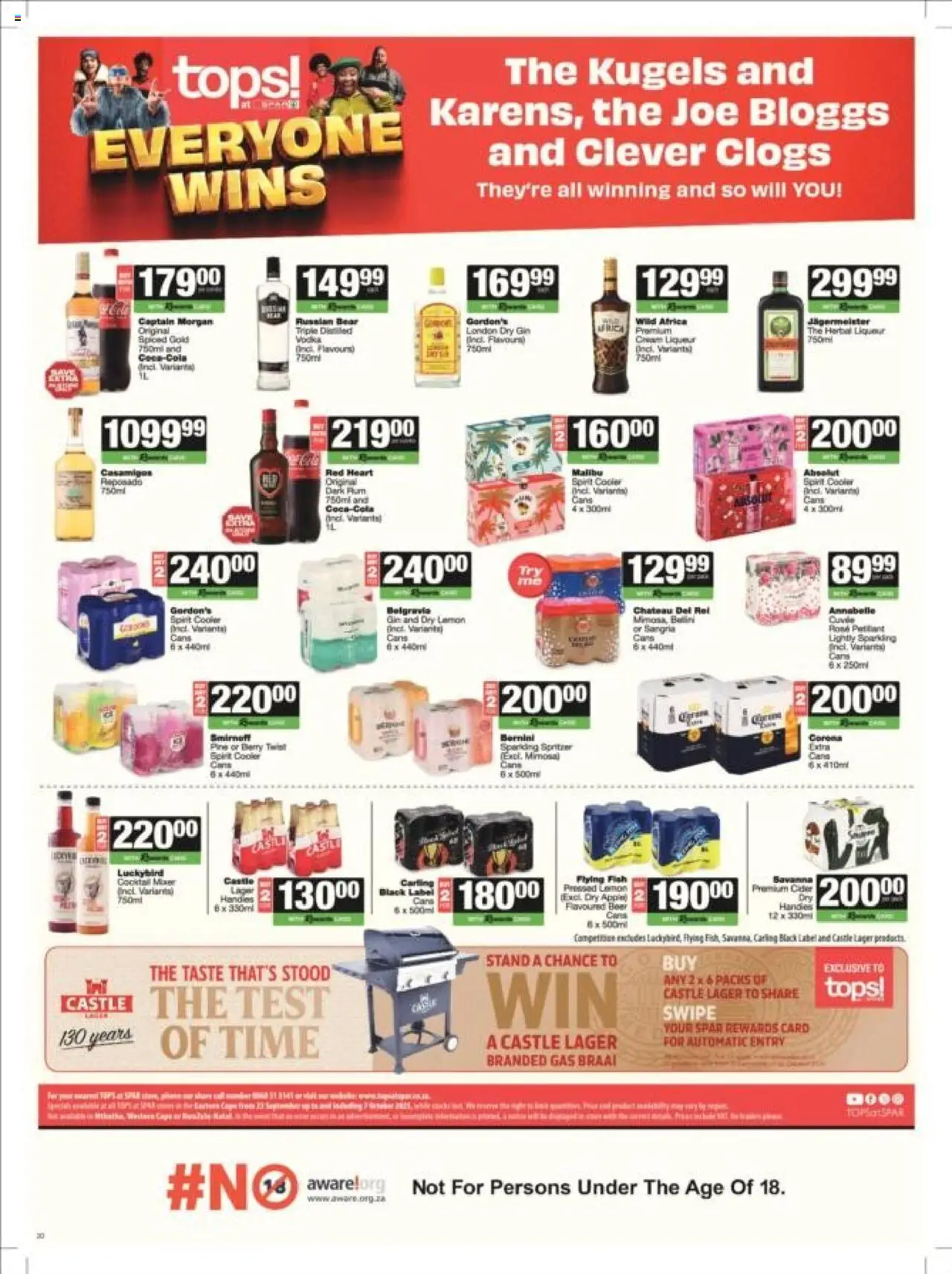 New Spar catalogue – valid from 23.09.2025 | Page: 10 | Products: Mixer, Cooler, Fish, Gin