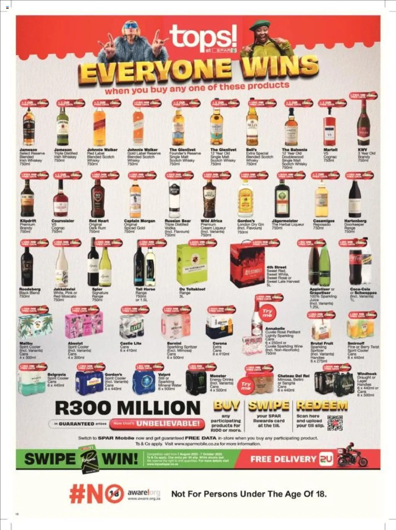New Spar catalogue – valid from 23.09.2025 | Page: 8 | Products: Wine, Gin, Cream, Fruit