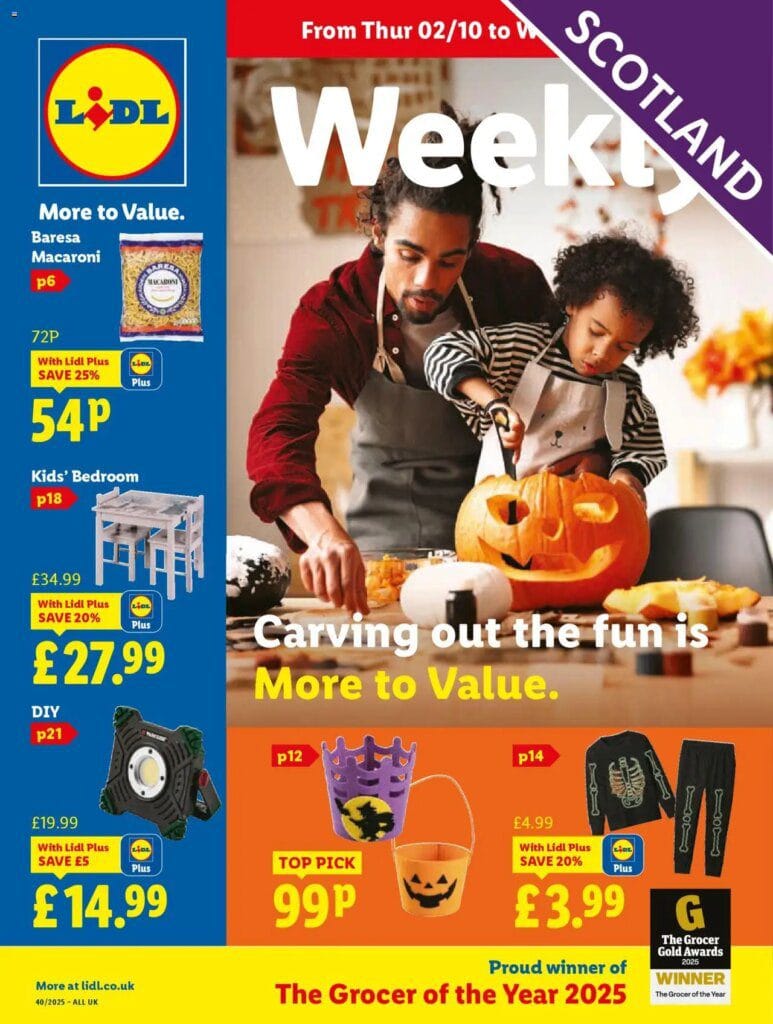 Lidl offers this week Thursday 02 October Scotland