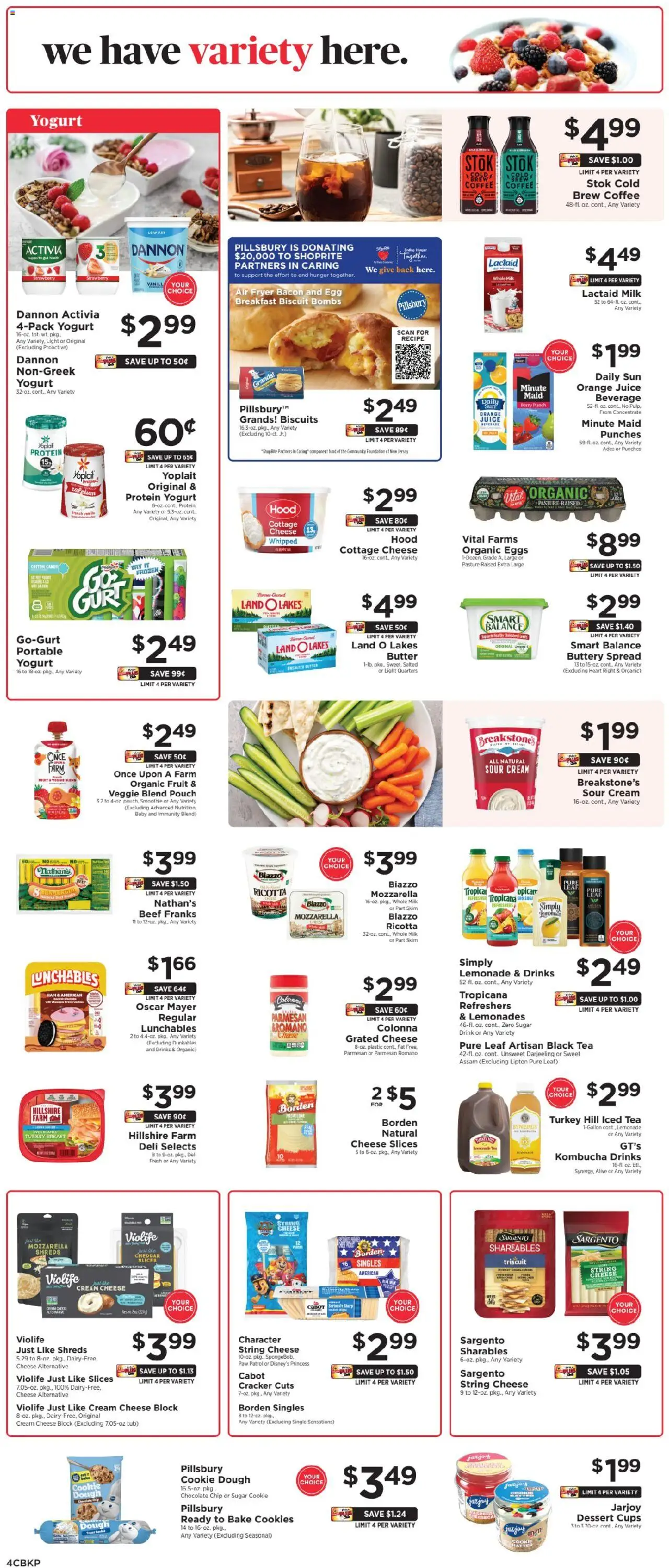 ShopRite Weekly Ad 2 - valid from 26.09.2025 | Page: 6 | Products: Cheese, Tea, Sour cream, Beef