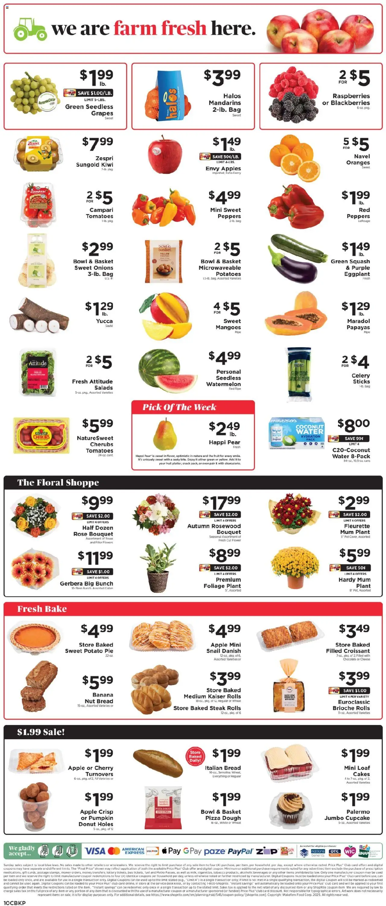 ShopRite Weekly Ad 2 - valid from 26.09.2025 | Page: 12 | Products: Peppers, Chocolate, Apples, Pumpkin