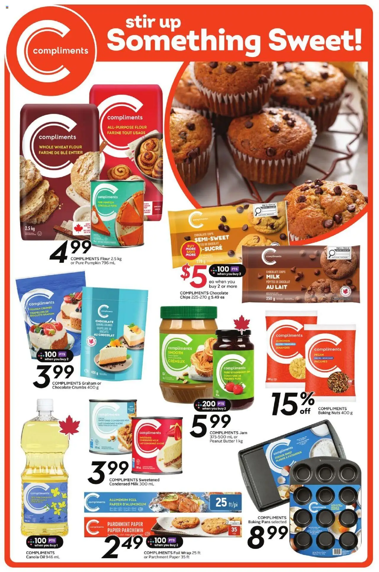 Sobeys flyer valid from 25.09.2025 | Page: 19 | Products: Chips, Milk, Chocolate, Pumpkin