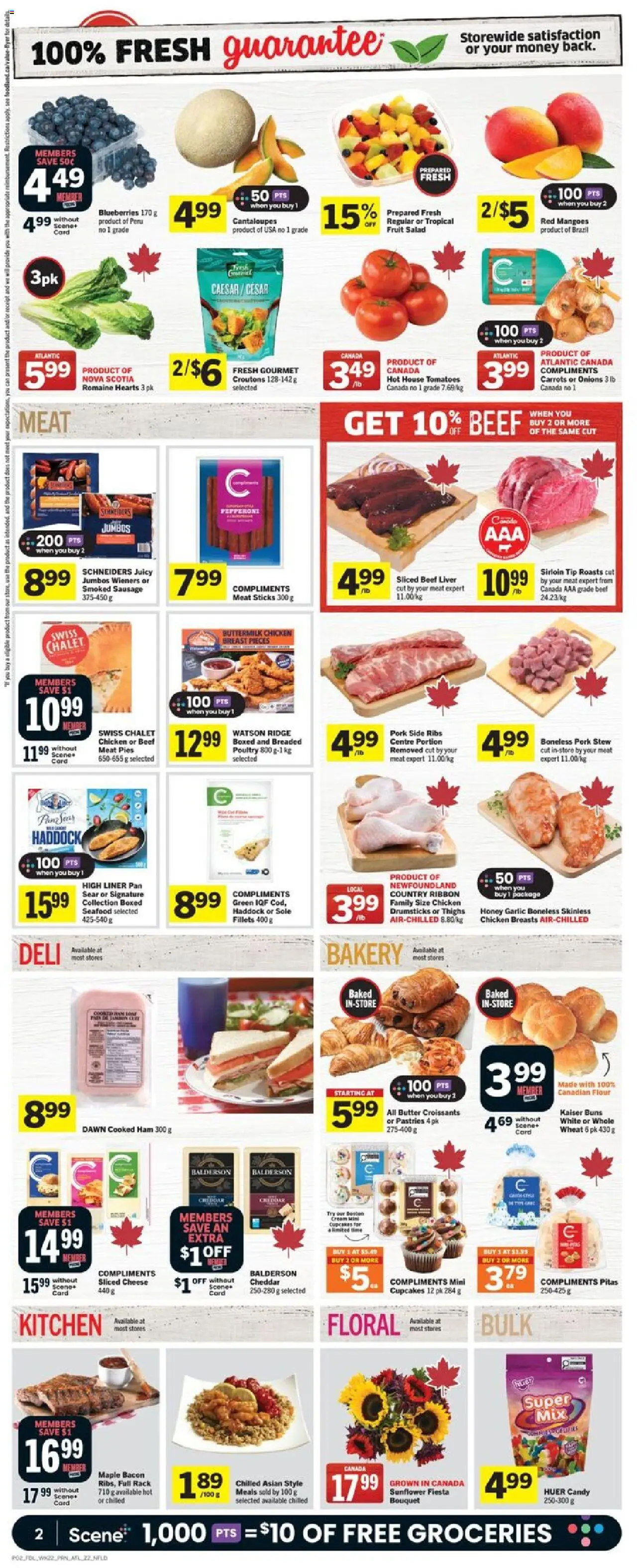 Foodland flyer valid from 25.09.2025 | Page: 3 | Products: Beef, Ridge, Cheese, Tomatoes