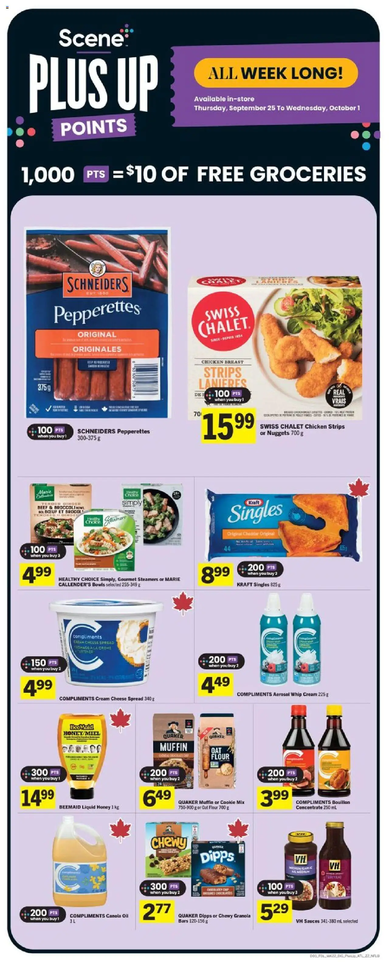 Foodland flyer valid from 25.09.2025 | Page: 5 | Products: Cream, Cheese, Oil, Chicken