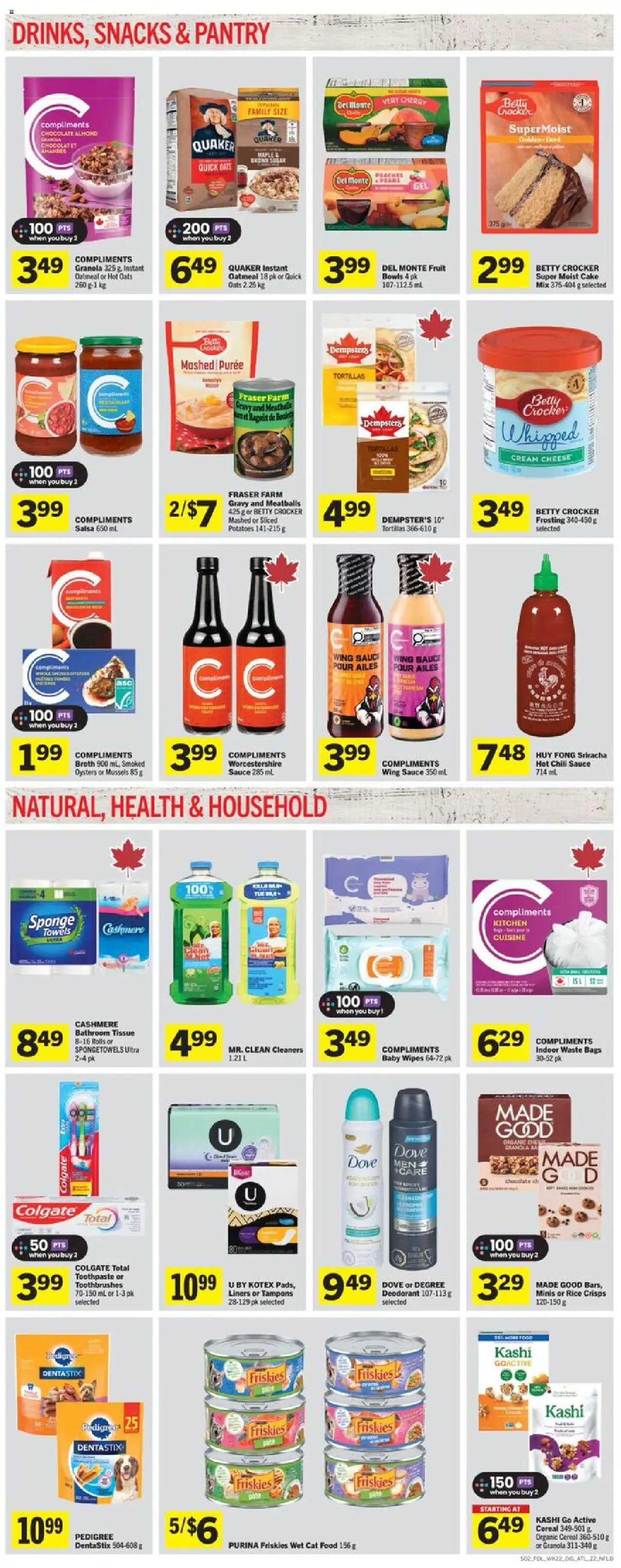 Foodland flyer valid from 25.09.2025 | Page: 8 | Products: Rice, Sponge, Deodorant, Cheese