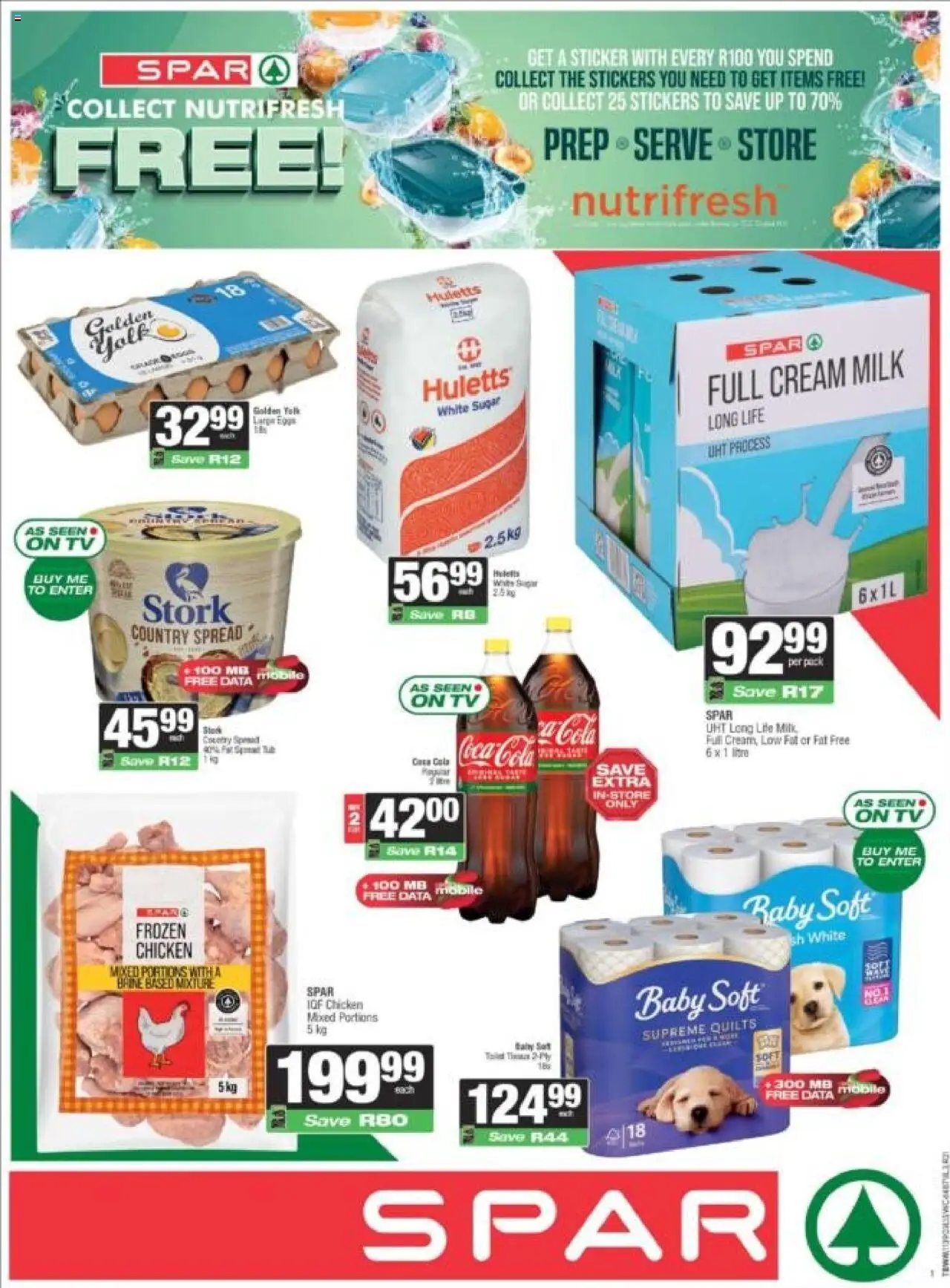 New Spar catalogue – valid from 23.09.2025 | Page: 1 | Products: Data, TV, Milk, Chicken