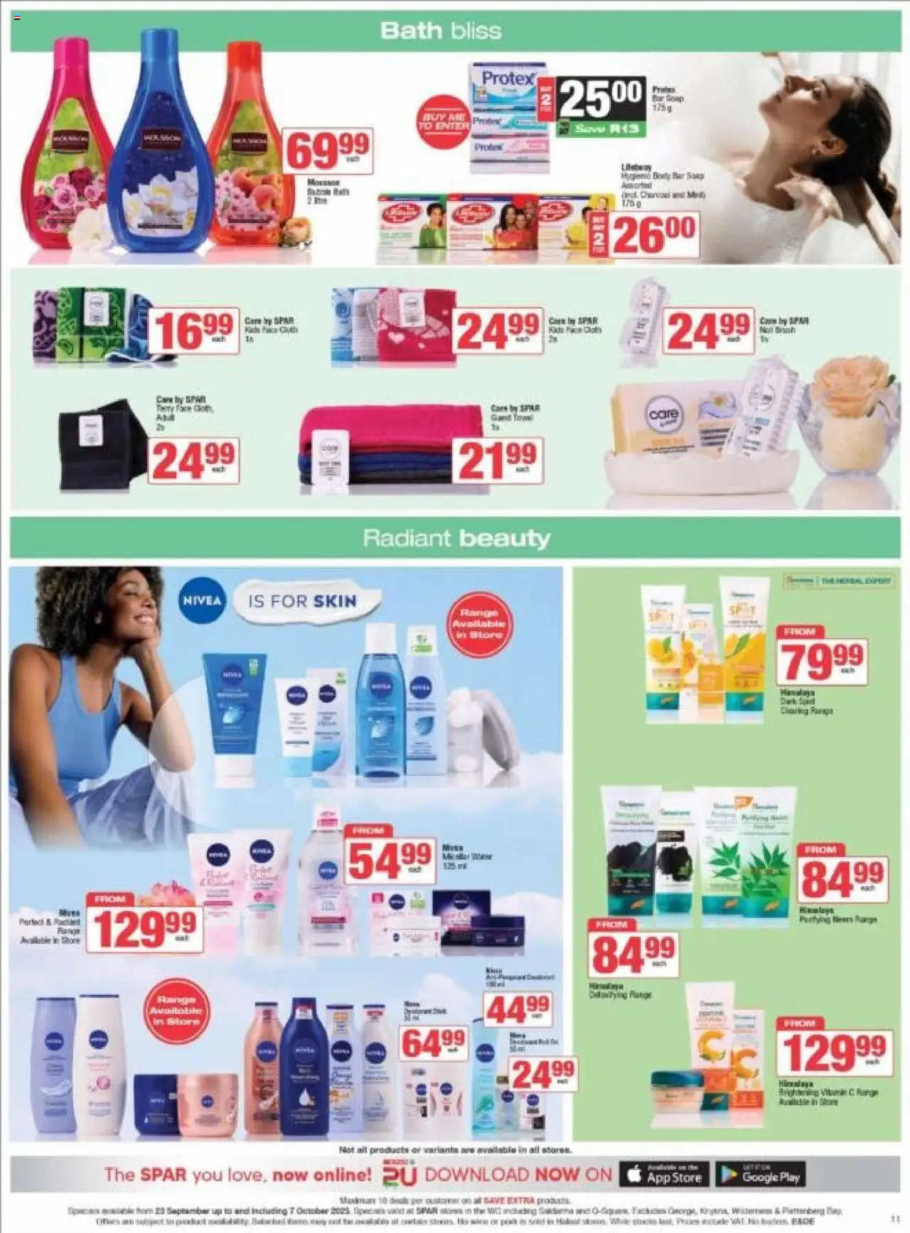 New Spar catalogue – valid from 23.09.2025 | Page: 11 | Products: Bath, Soup