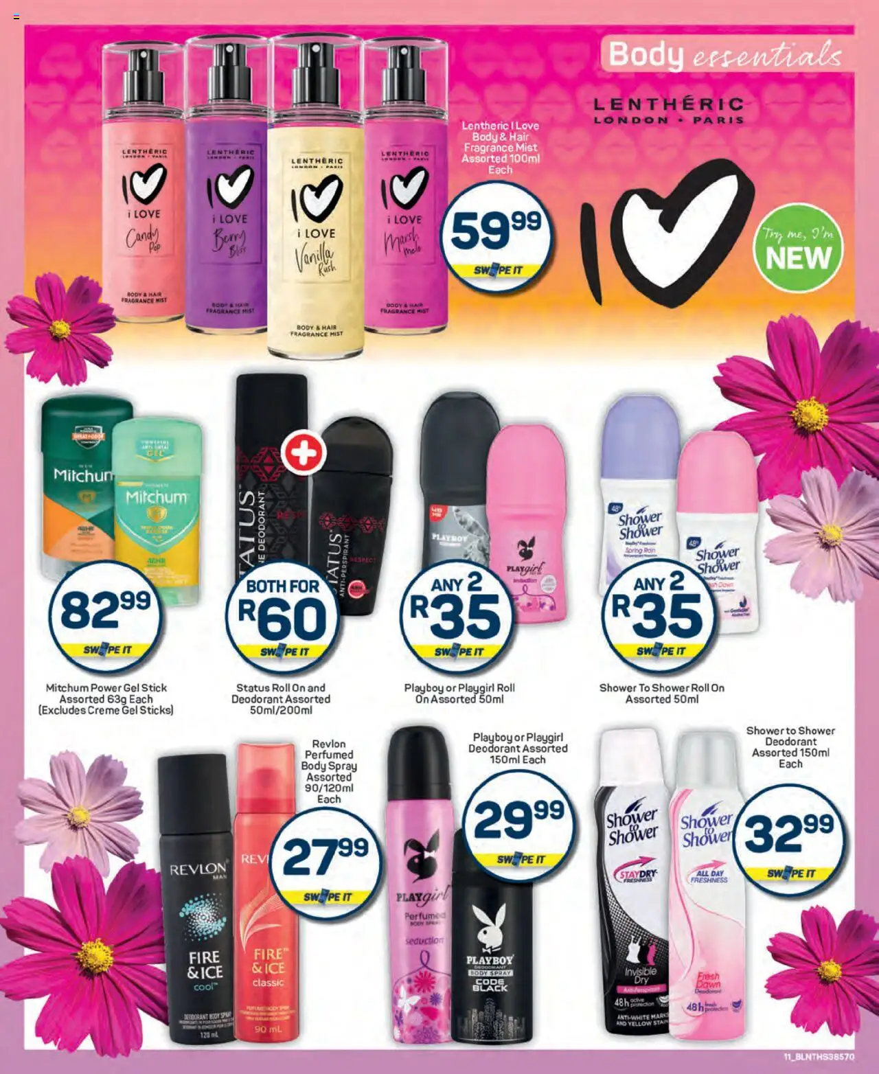 New Pick n Pay catalogue – valid from 25.09.2025 | Page: 11 | Products: Shower, Fragrance, Deodorant, Antiperspirant