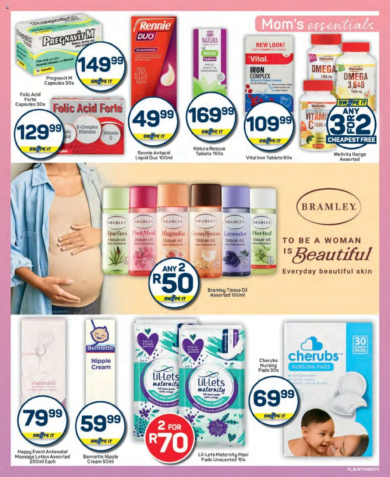 New Pick n Pay catalogue – valid from 25.09.2025 | Page: 19 | Products: Iron, Bath, Pads, Oil