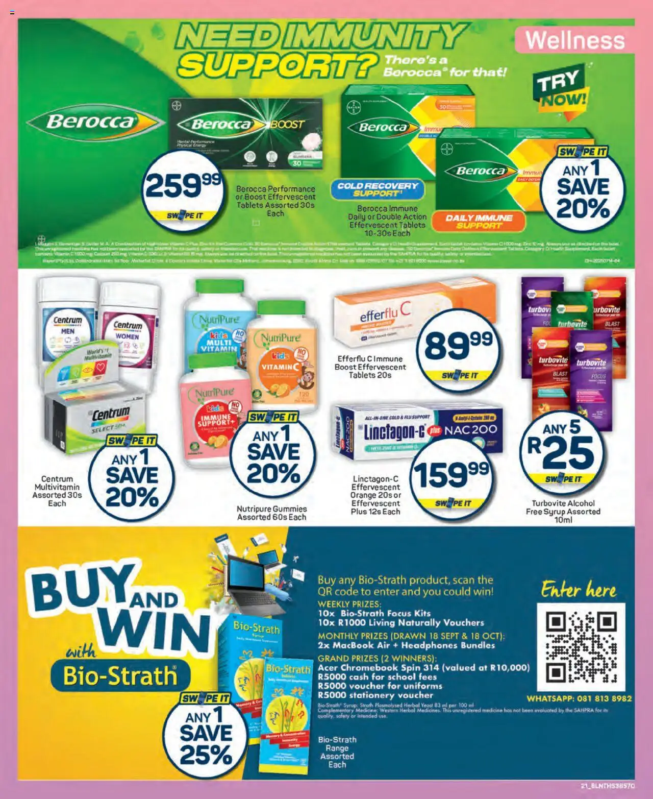 New Pick n Pay catalogue – valid from 25.09.2025 | Page: 21 | Products: Headphones, Syrup