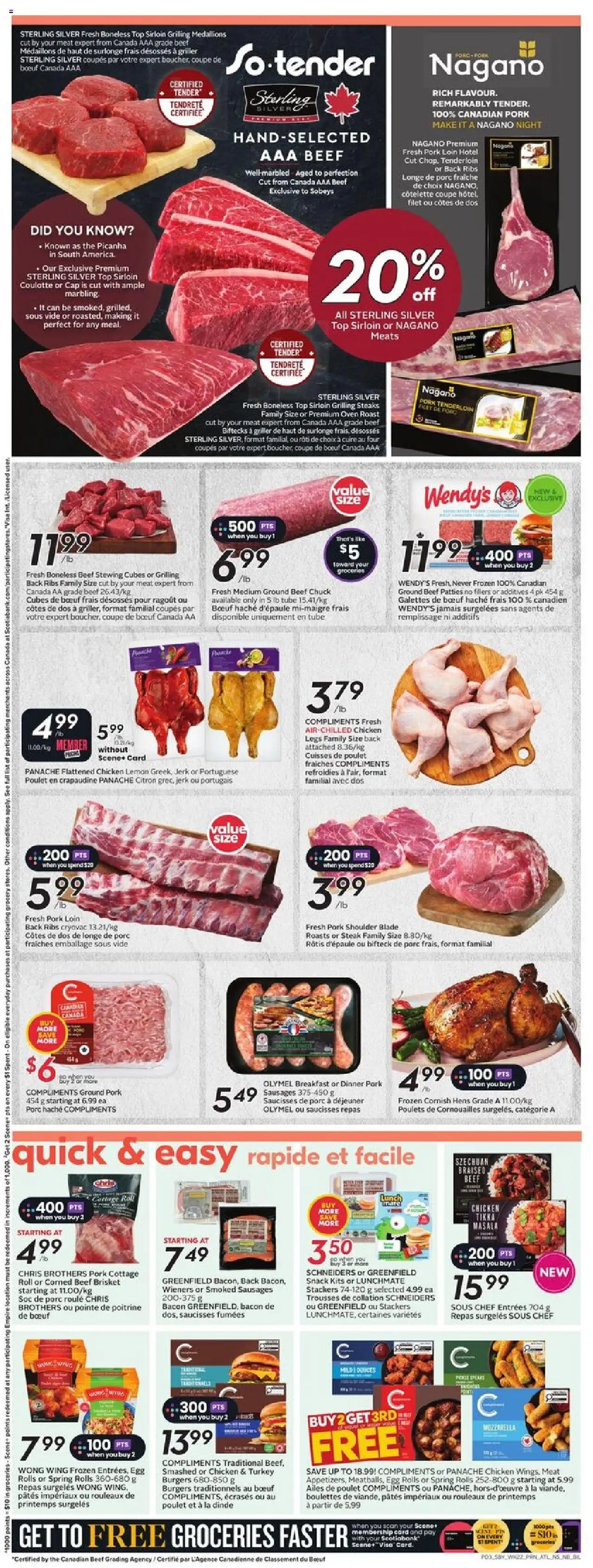 Sobeys flyer valid from 25.09.2025 | Page: 7 | Products: Cap, Turkey, Oven, Chicken