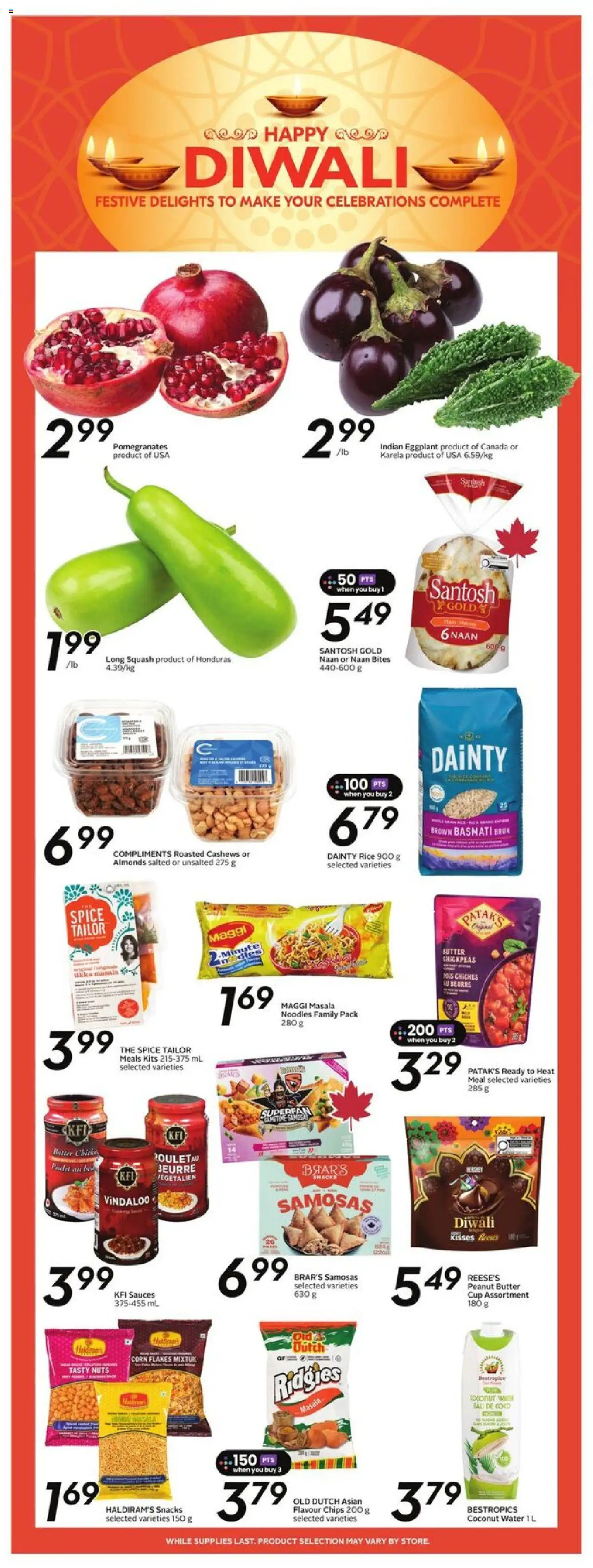 Sobeys flyer valid from 25.09.2025 | Page: 15 | Products: Rice, Chips, Nuts, Butter