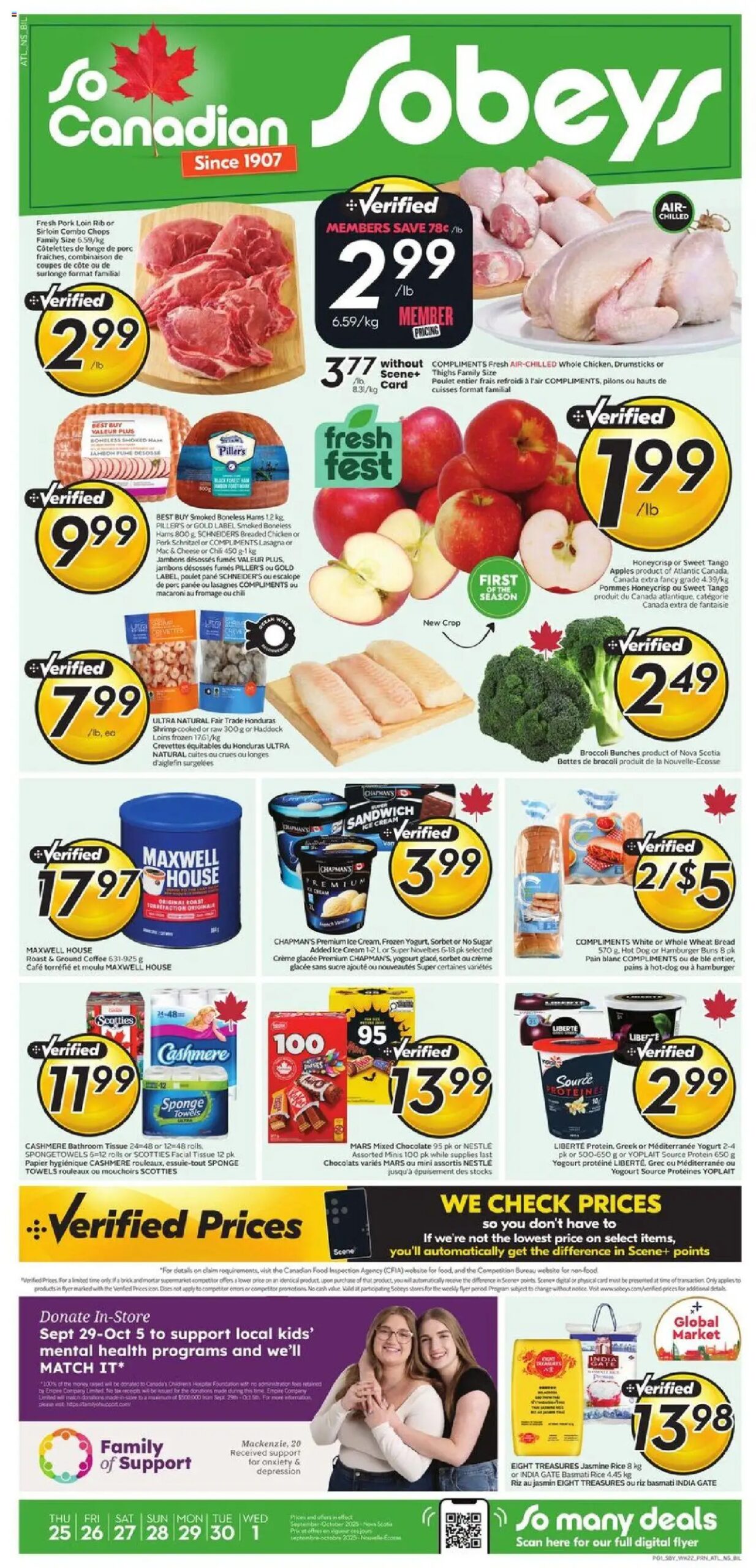 Sobeys flyer – NS from Sep 25, 2025 > weekly specials & deals