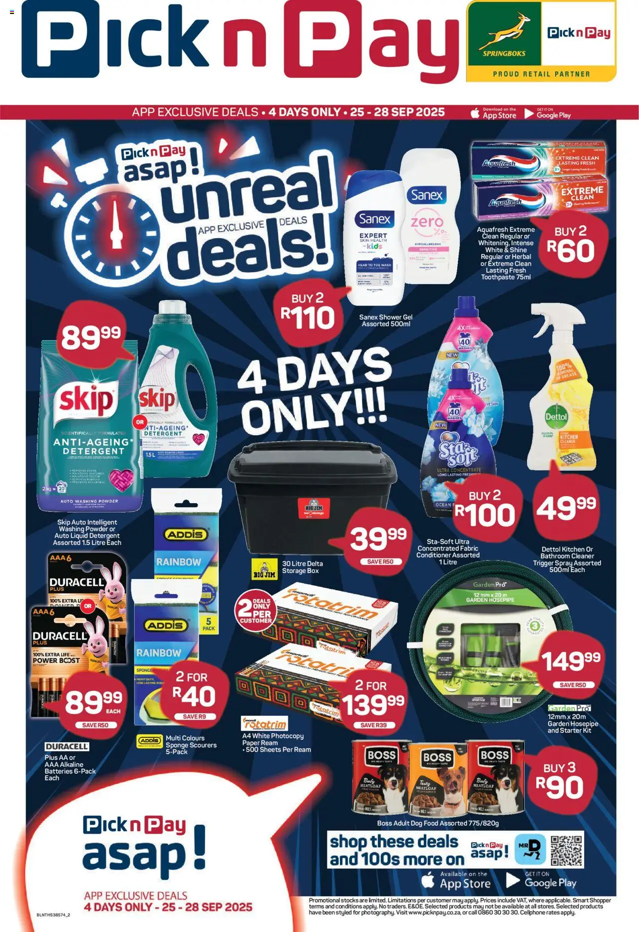 New Pick n Pay catalogue – valid from 25.09.2025 | Page: 2 | Products: Box, Powder, Conditioner, Washing powder