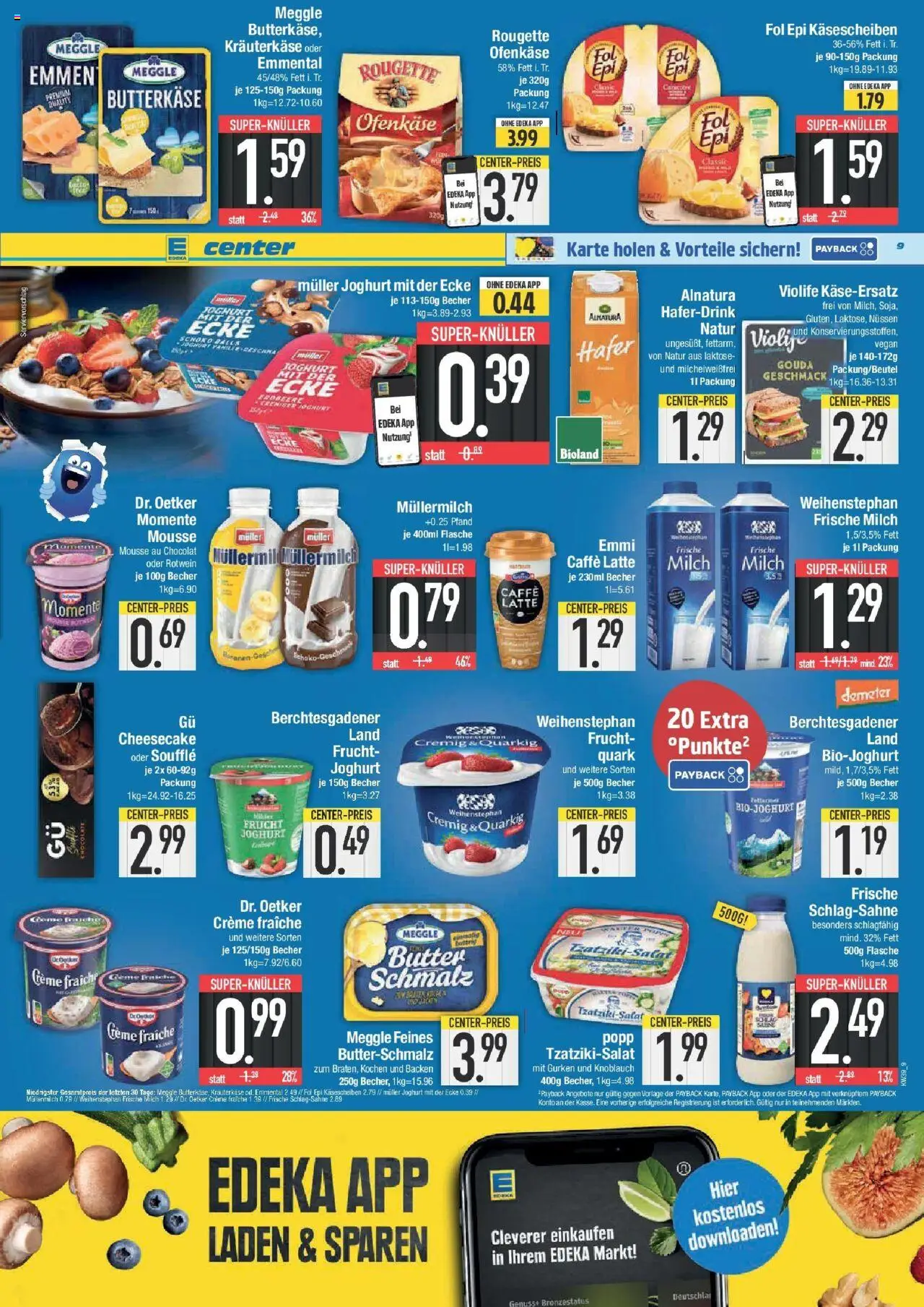 Edeka prospekt Weißenburg	 – gültig ab 21.09.2025 | Seite: 9 | Produkte: Butterschmalz, Milch, Gouda, Müllermilch