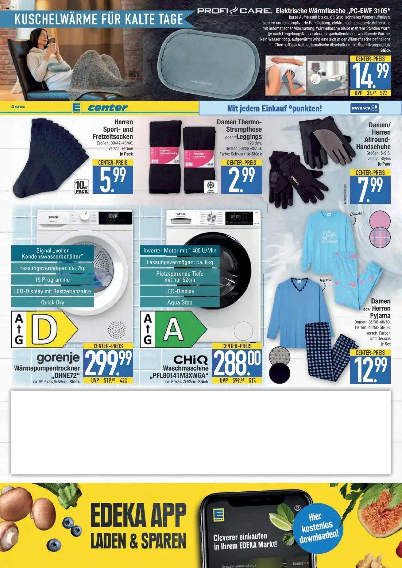 Edeka prospekt Weißenburg	 – gültig ab 21.09.2025 | Seite: 20 | Produkte: Gorenje, Wasser, Leggings, Handschuhe