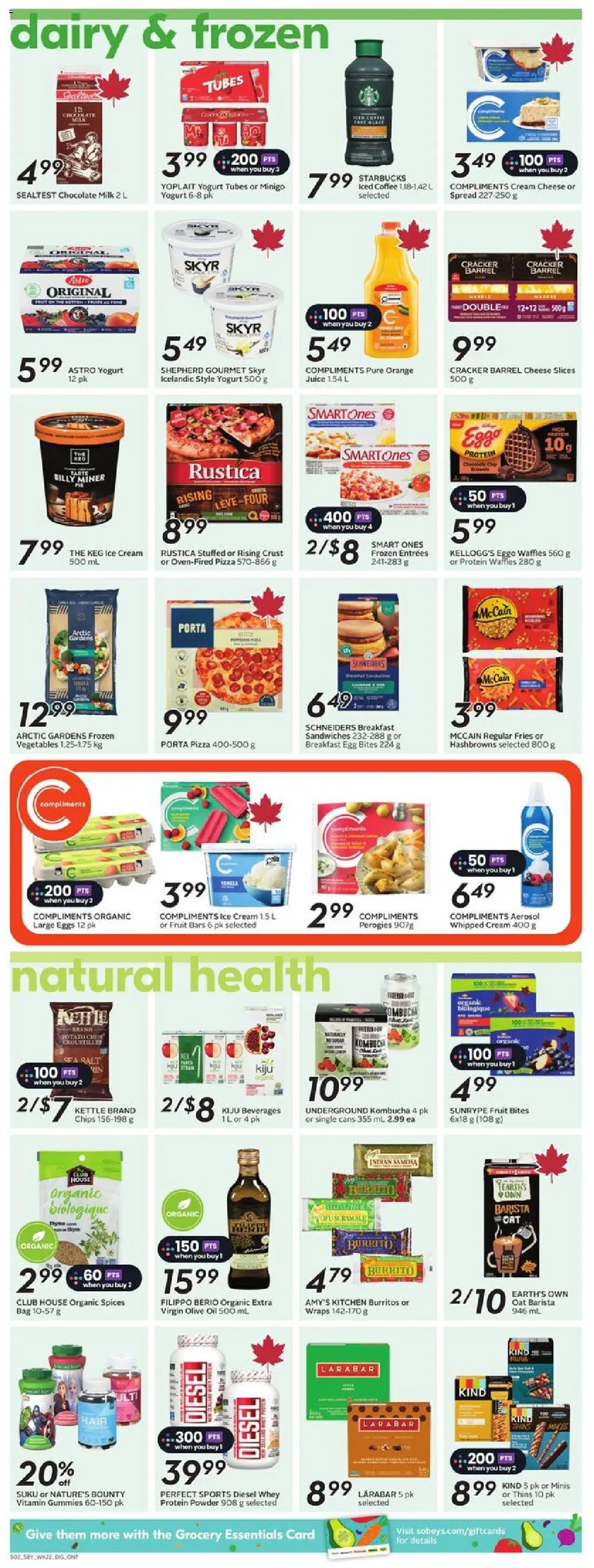Sobeys flyer valid from 25.09.2025 | Page: 11 | Products: Bag, Oil, Coffee, Juice