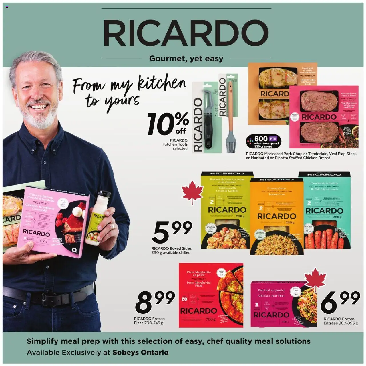 Sobeys flyer valid from 25.09.2025 | Page: 21 | Products: Cream, Potatoes, Pizza, Chicken