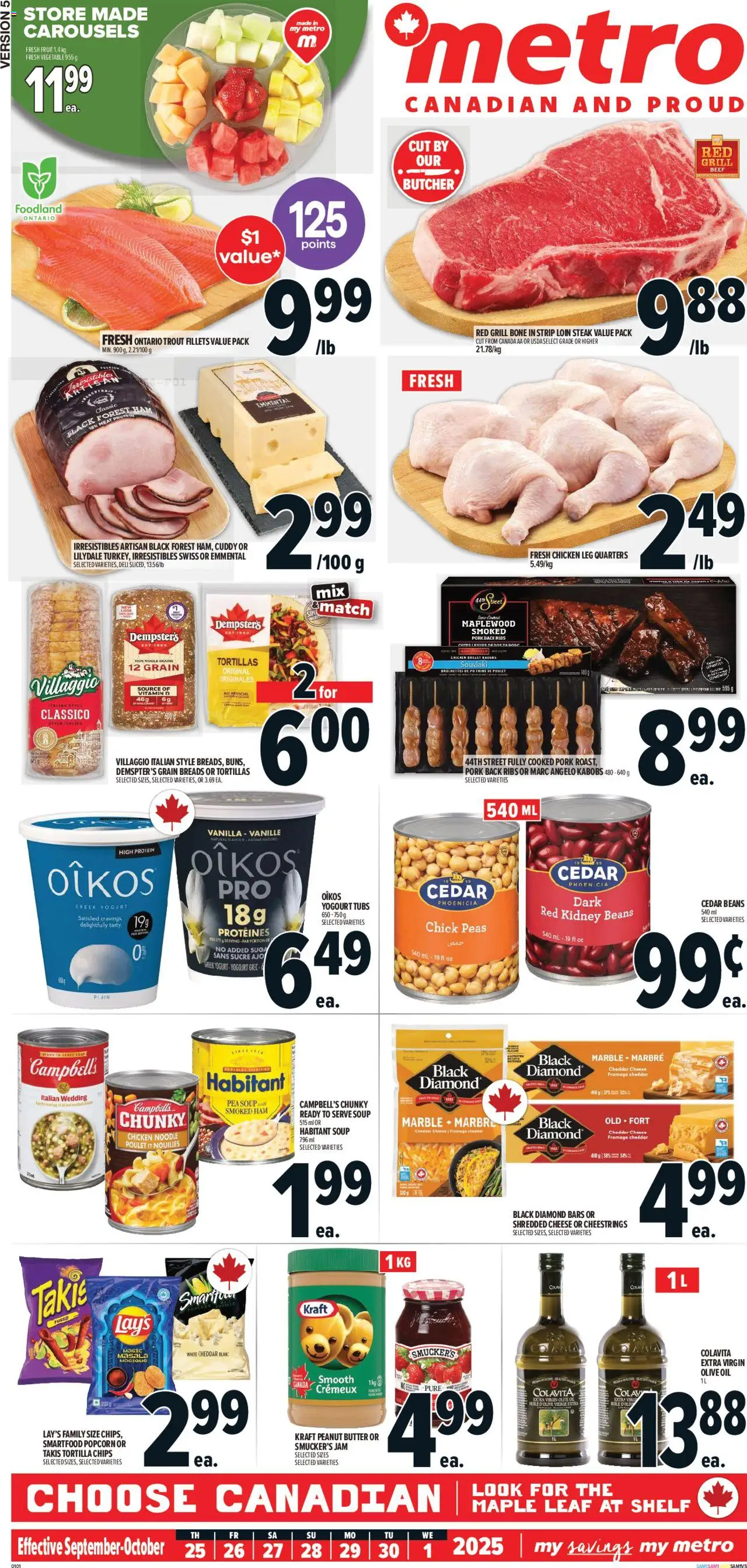 Metro flyer valid from 25.09.2025 | Page: 2 | Products: Grill, Shelf, Butter, Ham