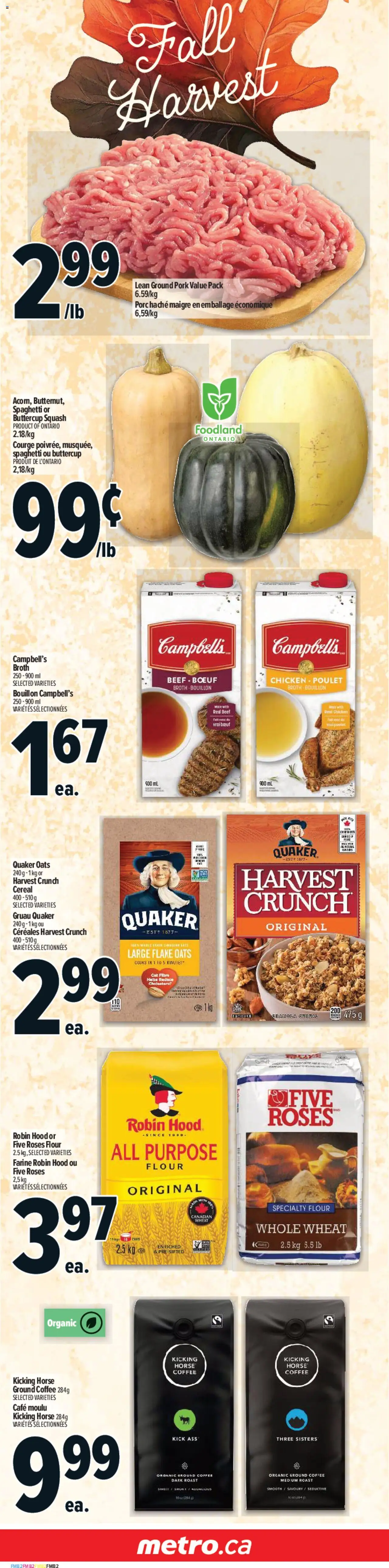 Metro flyer valid from 25.09.2025 | Page: 3 | Products: Beef, Coffee, Chicken, Pork