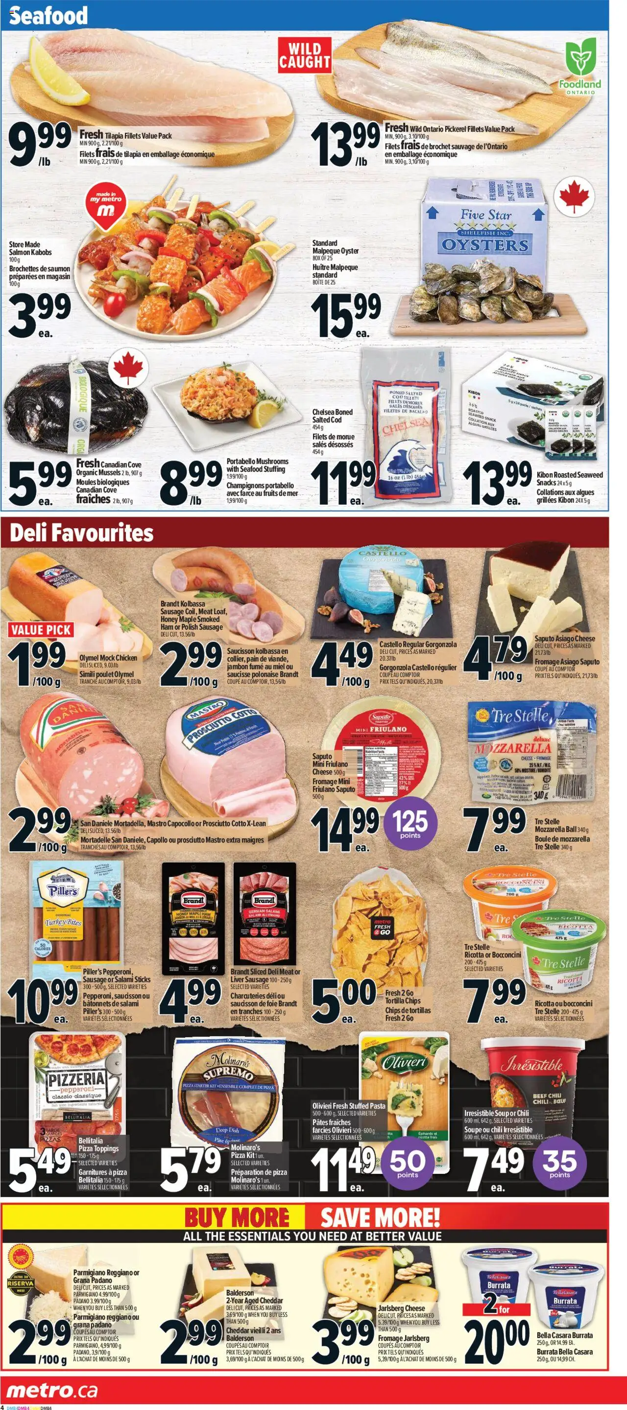 Metro flyer valid from 25.09.2025 | Page: 9 | Products: Cheese, Salami, Pizza, Chicken