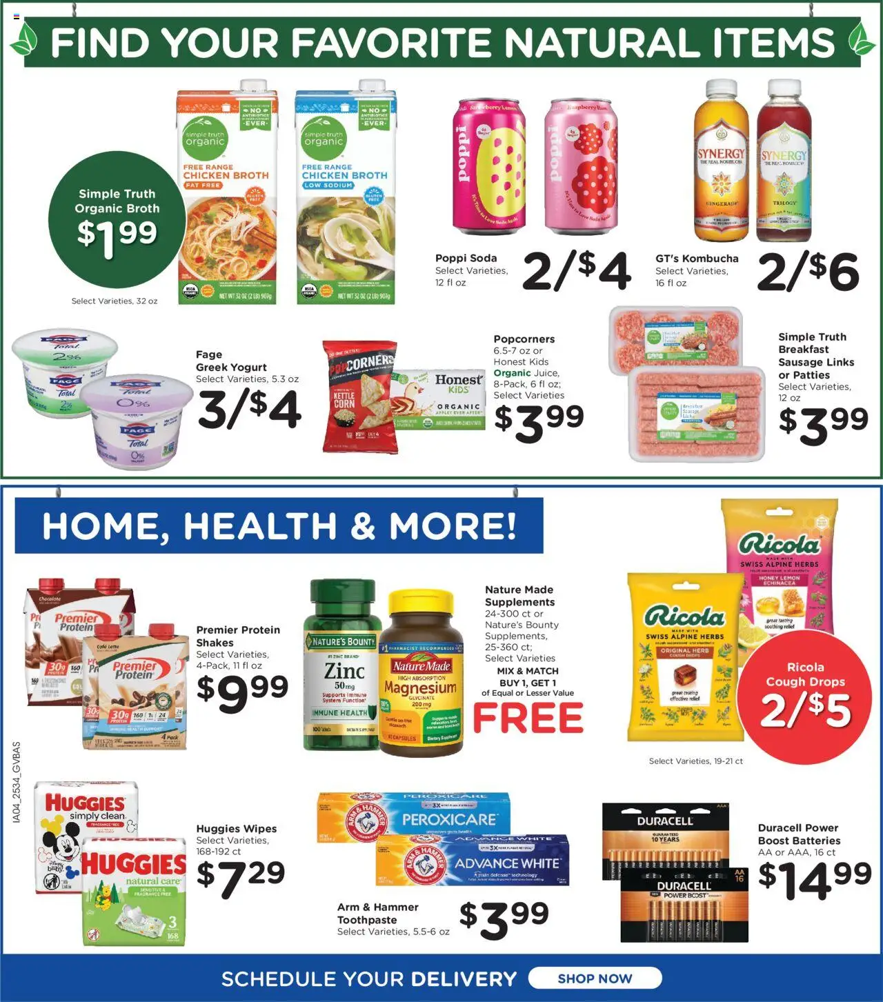 Kroger Weekly Ad - valid from 24.09.2025 | Page: 5 | Products: Zinc, Chocolate, Sausage, Raspberry