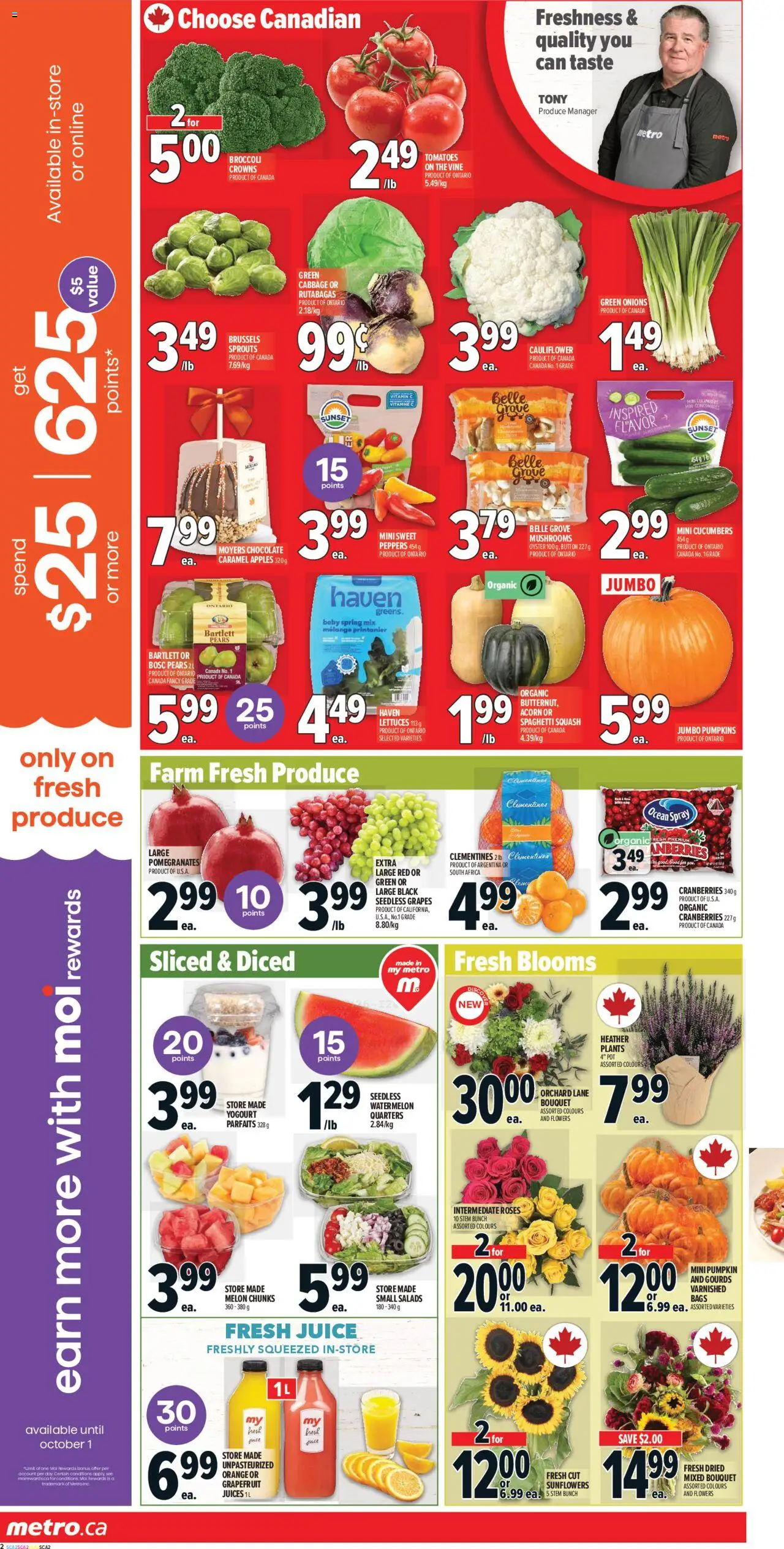 Metro flyer valid from 25.09.2025 | Page: 7 | Products: Chocolate, Pumpkin, Juice, Tomatoes