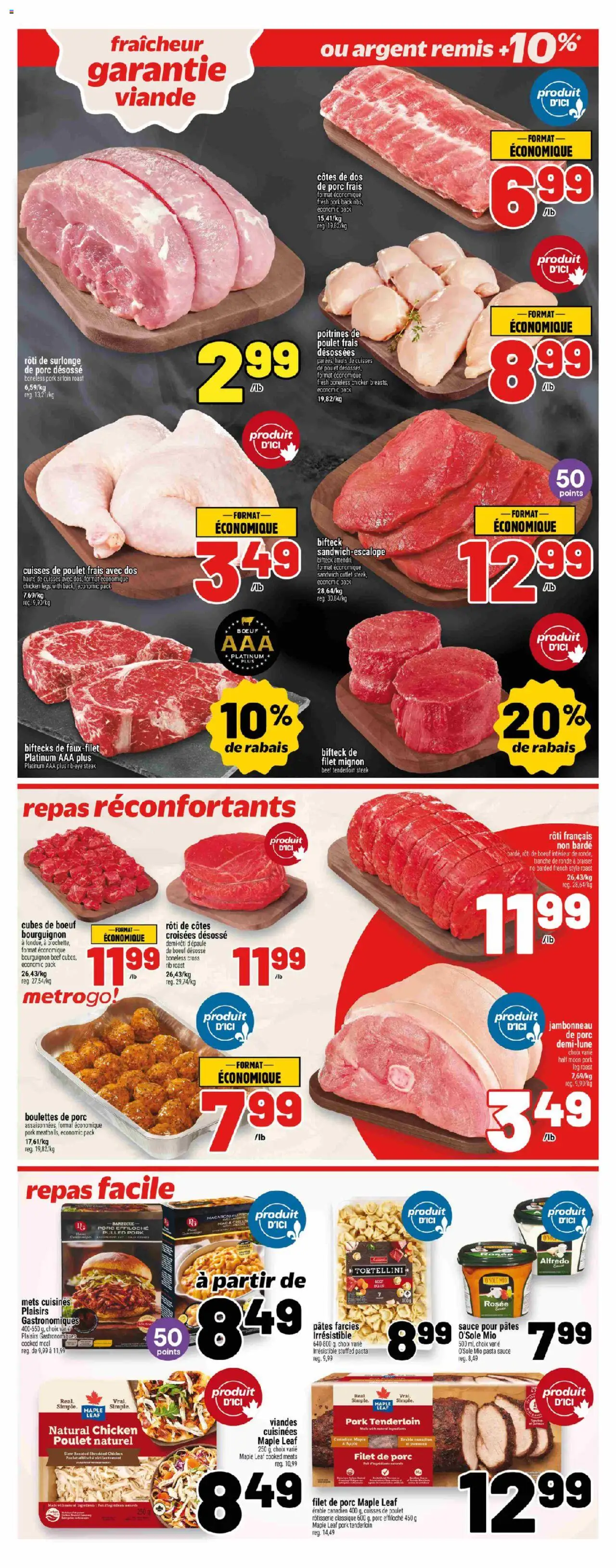 Metro flyer valid from 25.09.2025 | Page: 9 | Products: Pasta, Cheese, Chicken, Pork