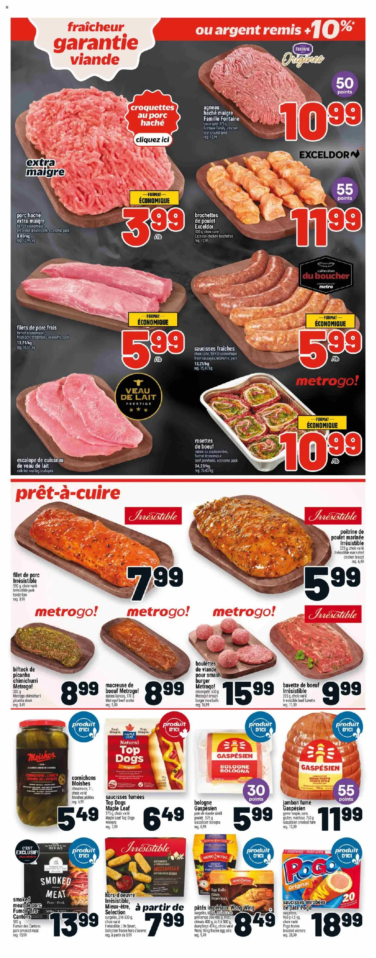 Metro flyer valid from 25.09.2025 | Page: 10 | Products: Beef, Cheese, Ham, Pork