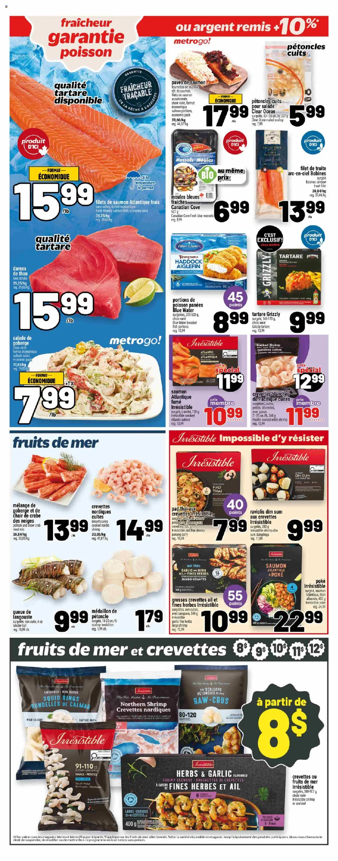 Metro flyer valid from 25.09.2025 | Page: 11 | Products: Fish, Salad, Grill, Chair