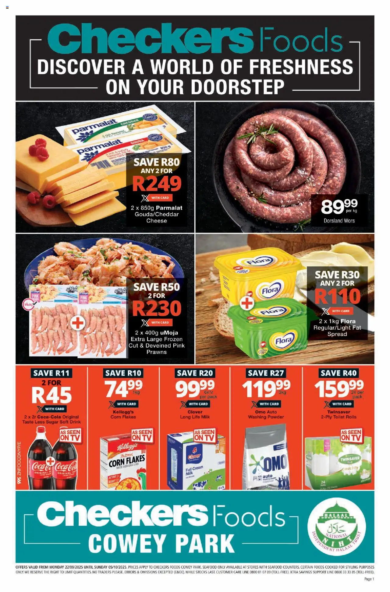 Checkers – Kwazulu Natal – Foods Cowey Park September Month-End Promotion (22/09/2025 – 05/10/2025) → Online Catalogue